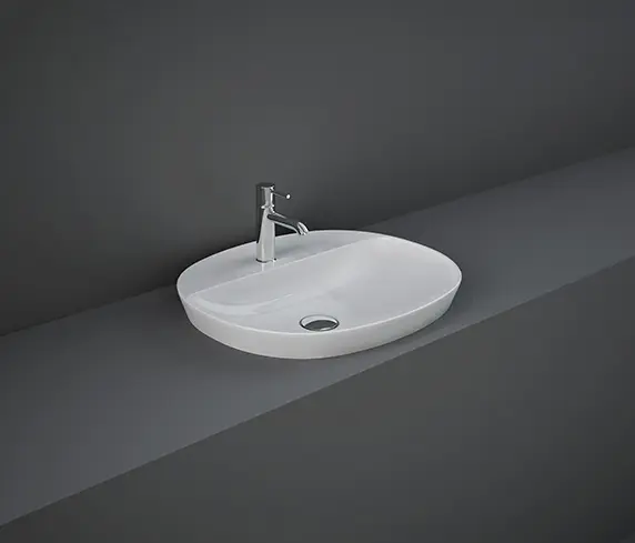 RAK Ceramics - RAK-VARIANT | Oval Drop in Washbasin with tap hole