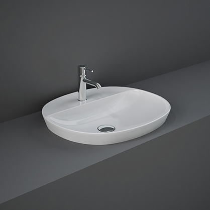Display product RAK-VARIANT | Oval Drop in Washbasin with tap hole from manufacturer RAK Ceramics