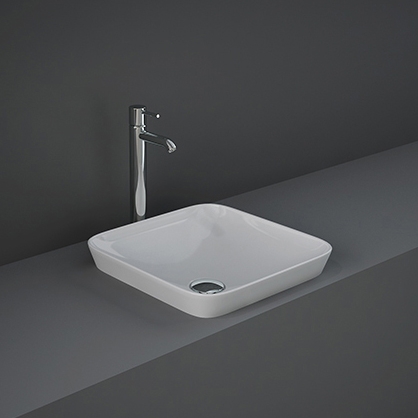 Display product RAK-VARIANT | Squared Drop in Washbasin without tap hole from manufacturer RAK Ceramics