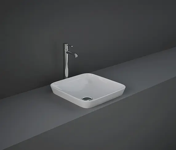 RAK Ceramics - RAK-VARIANT | Squared Drop in Washbasin without tap hole