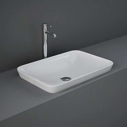 Display product RAK-VARIANT | Rectangle Drop in Washbasin without tap hole from manufacturer RAK Ceramics