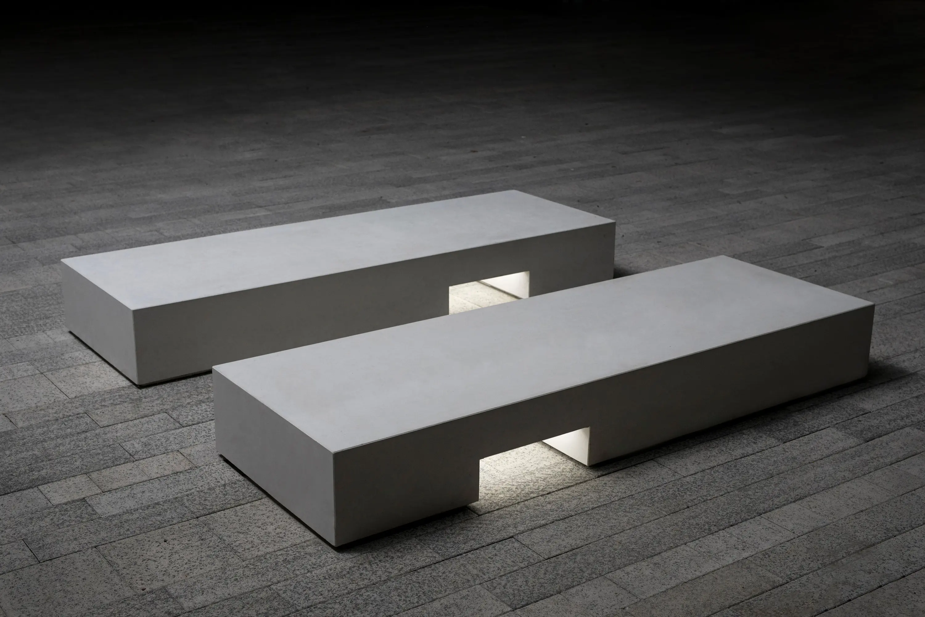 VPI Concrete - Ludy | Concrete Bench with Lighting