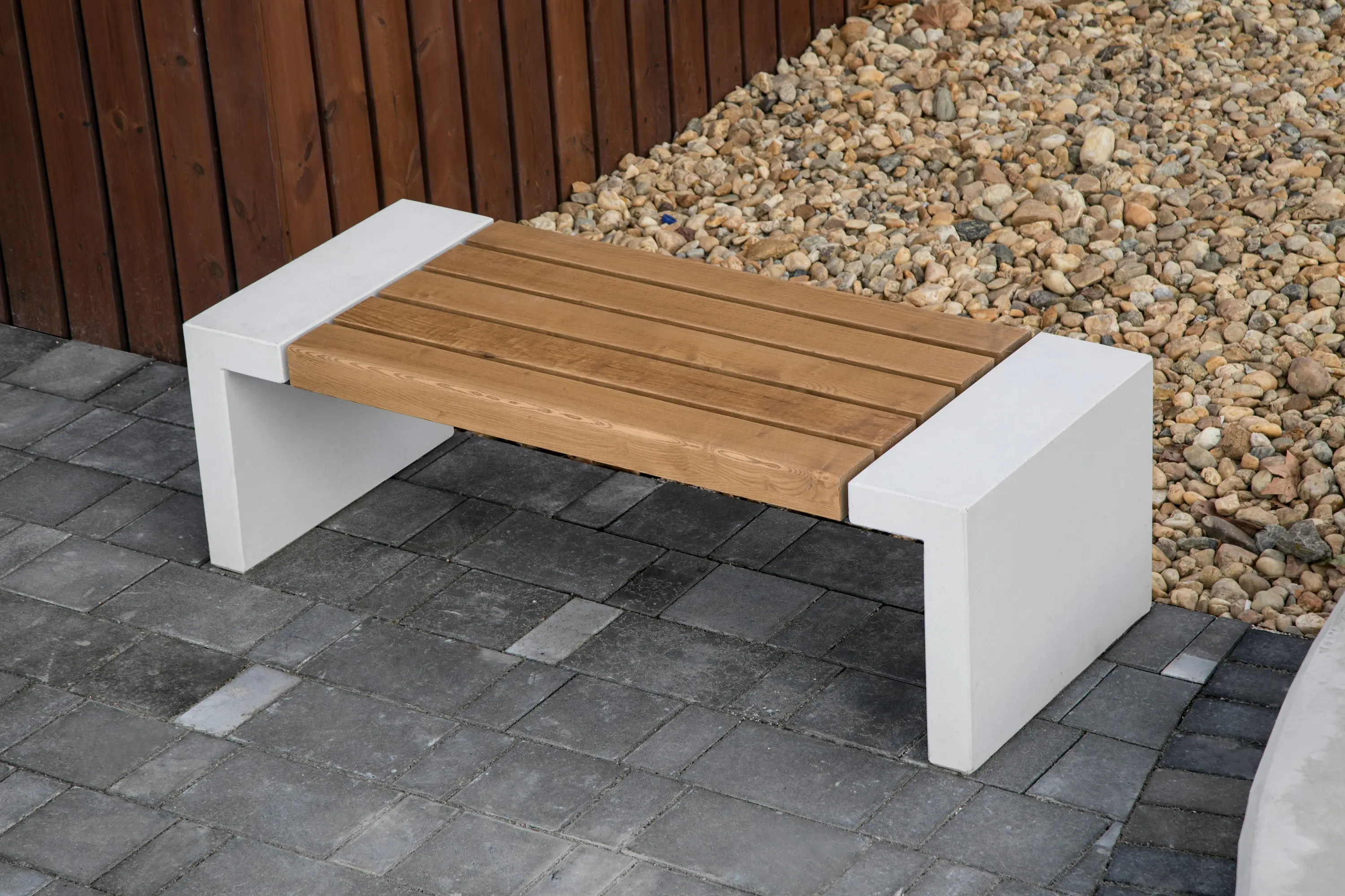 VPI Concrete - Woody | Bench without Backrest
