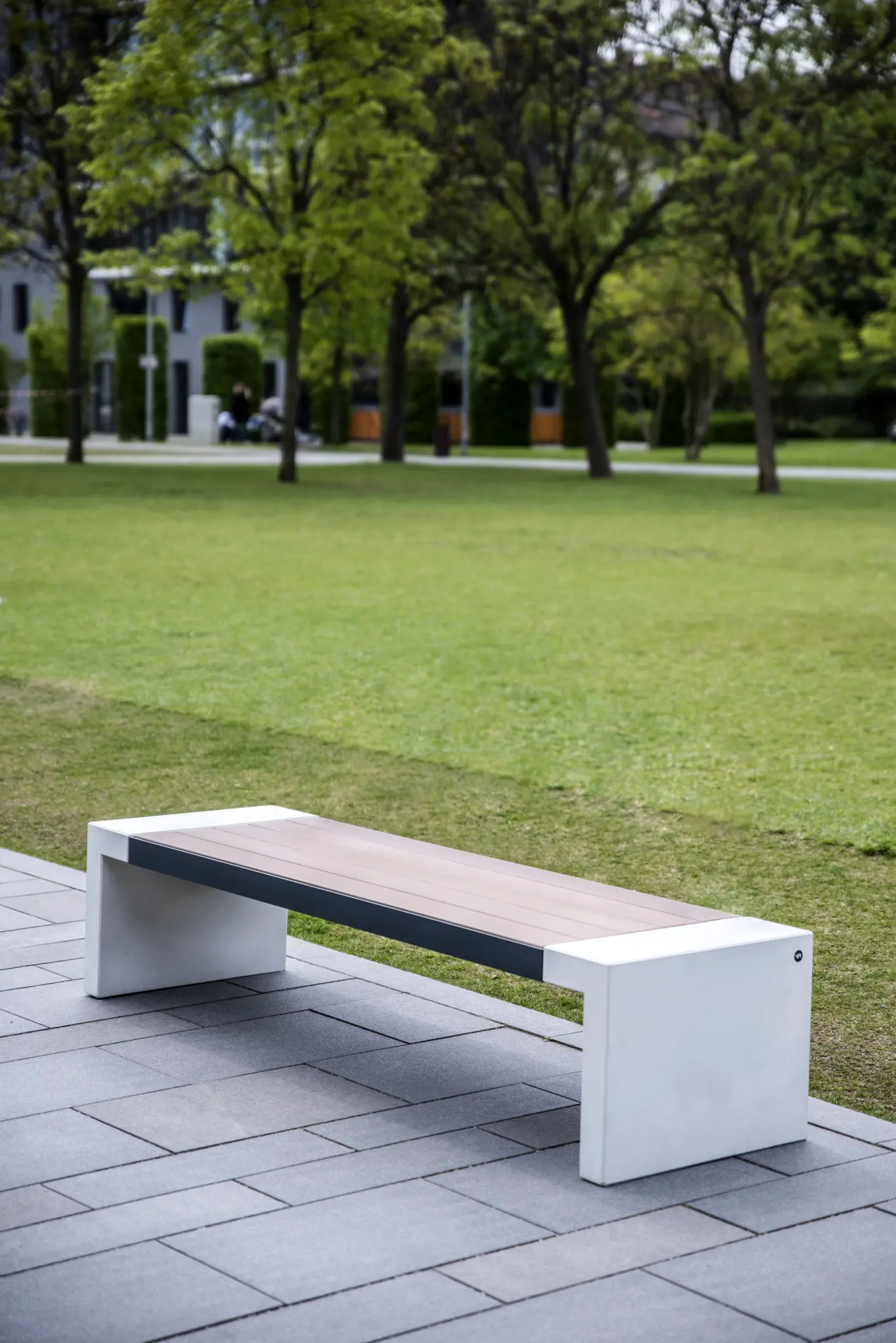 VPI Concrete - Woody | Resysta Bench without Backrest
