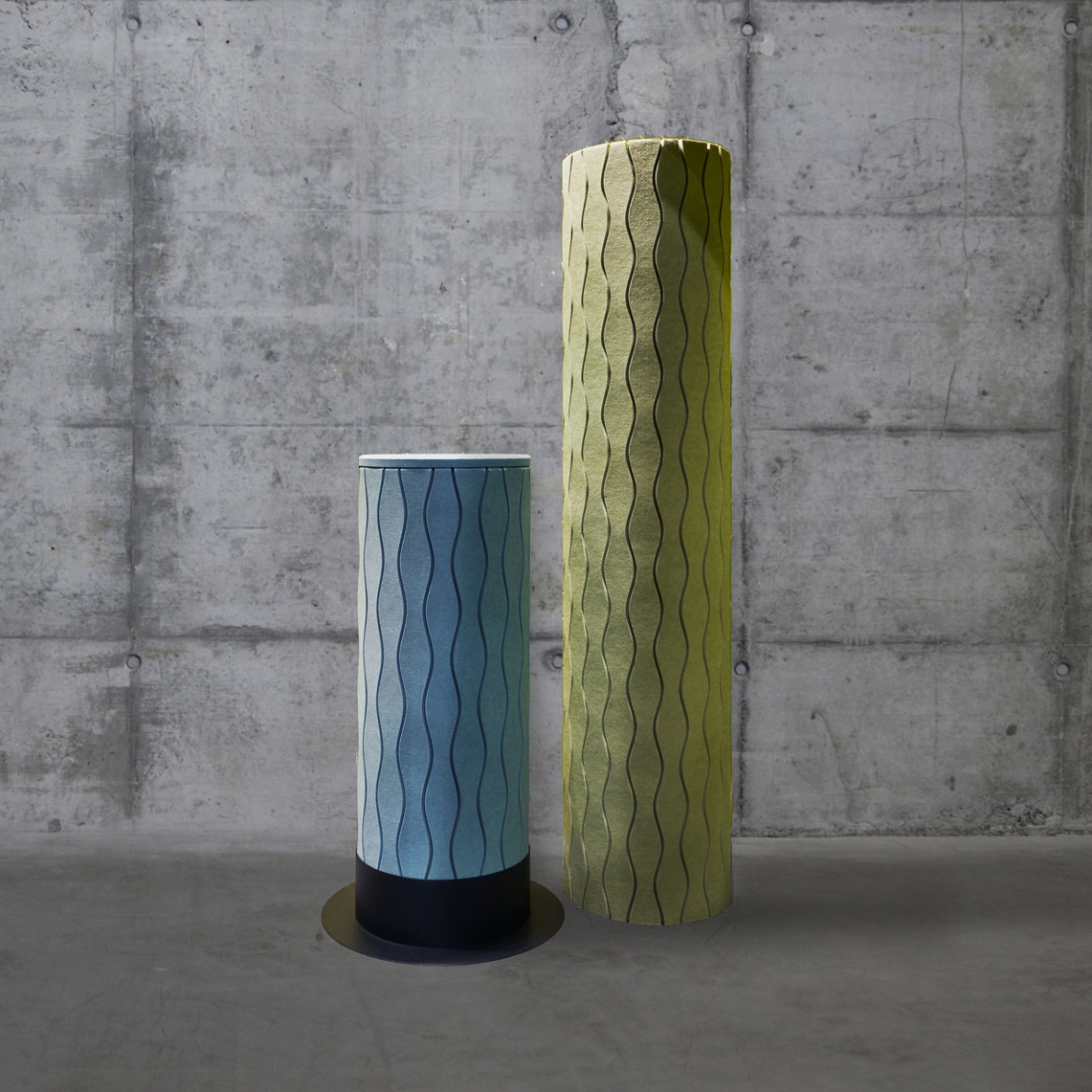 Display product EchoTower® ROUND WAVY ECO from manufacturer ECHOJAZZ