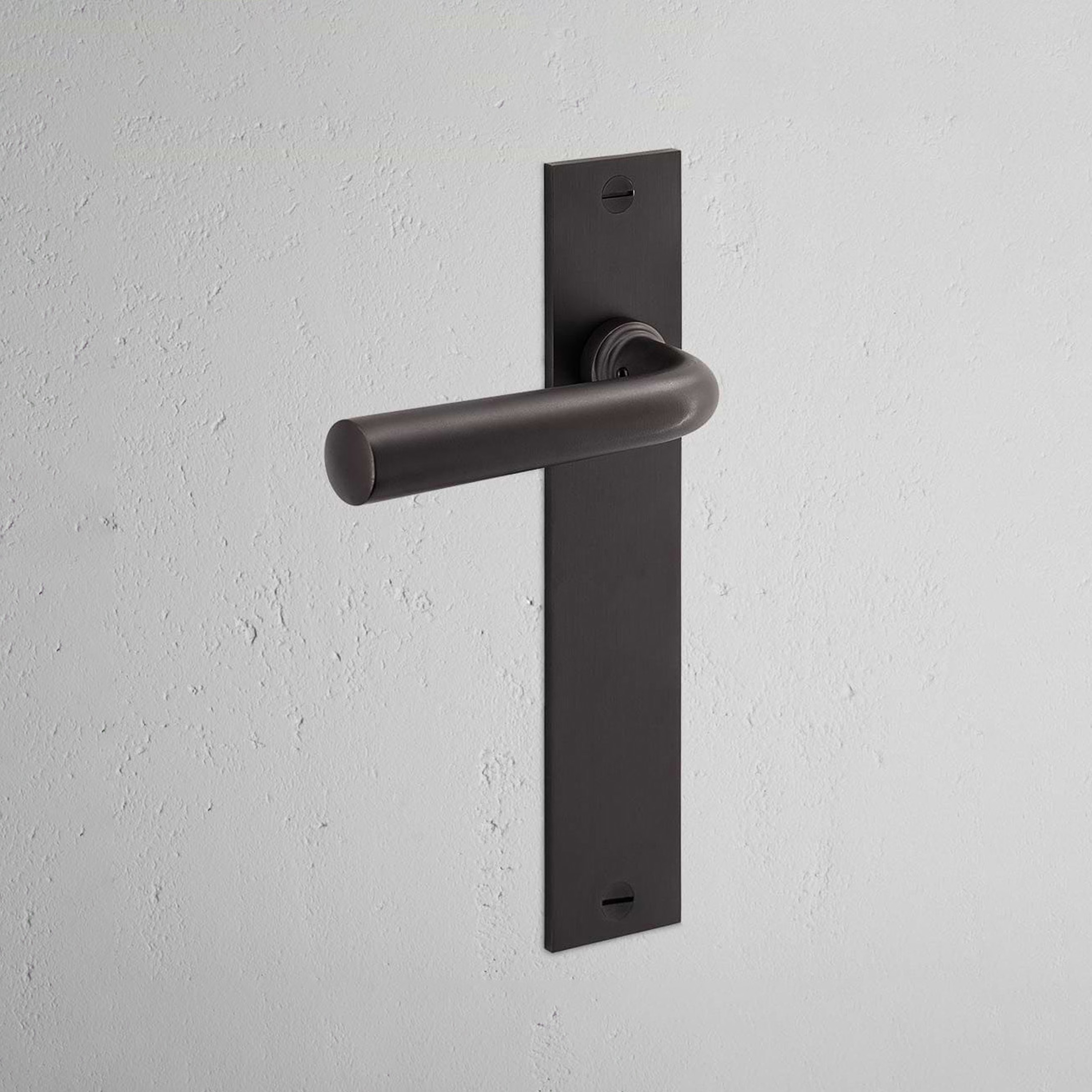 Mostra il prodotto Apsley Maniglia per porta con molla e nottolino su placca lunga del produttore Corston Architectural Detail