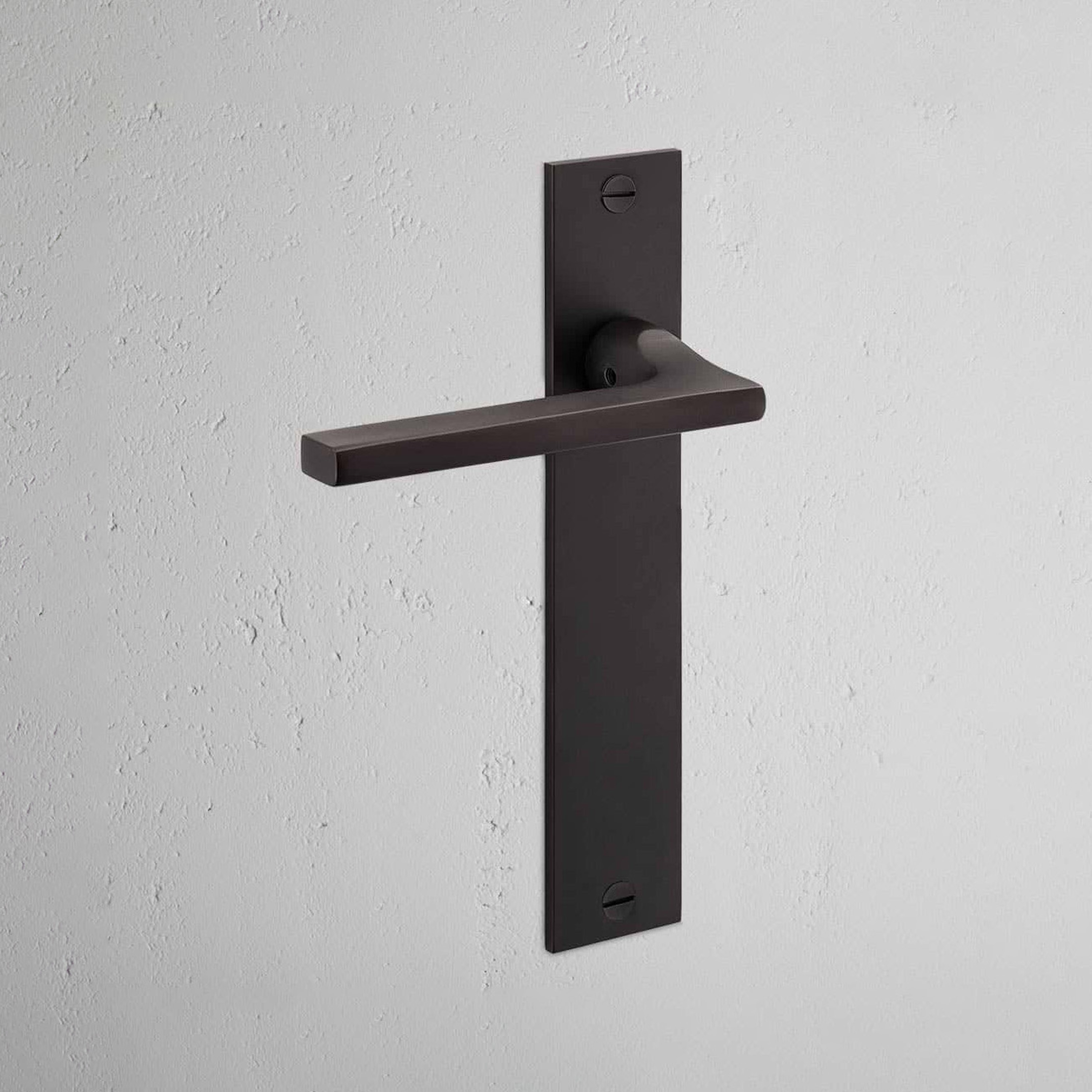 Display product Clayton Long Plate Sprung Door Handle & Thumbturn from manufacturer Corston Architectural Detail