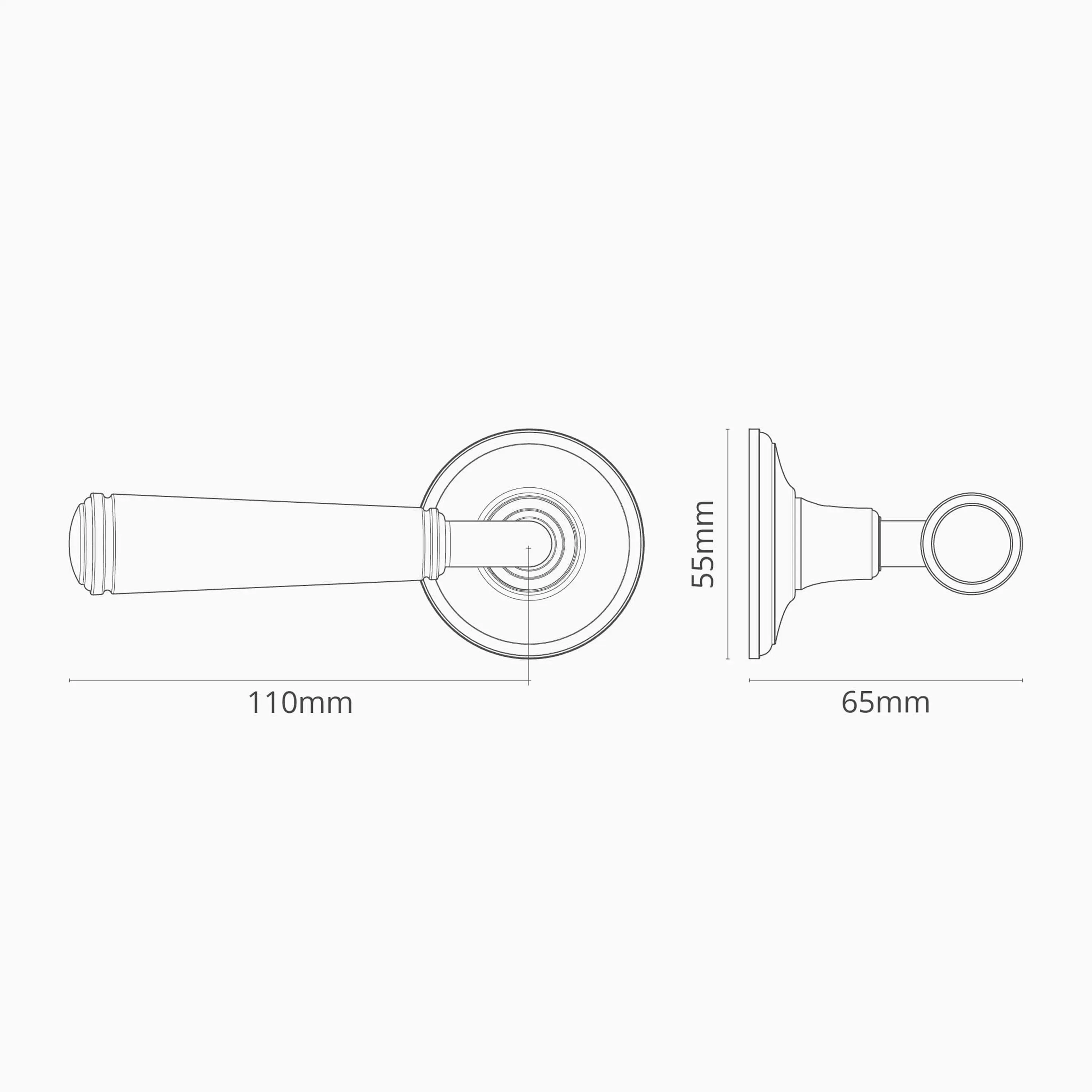DIGBY FIXED DOOR HANDLE - Lever handles from Corston Architectural ...