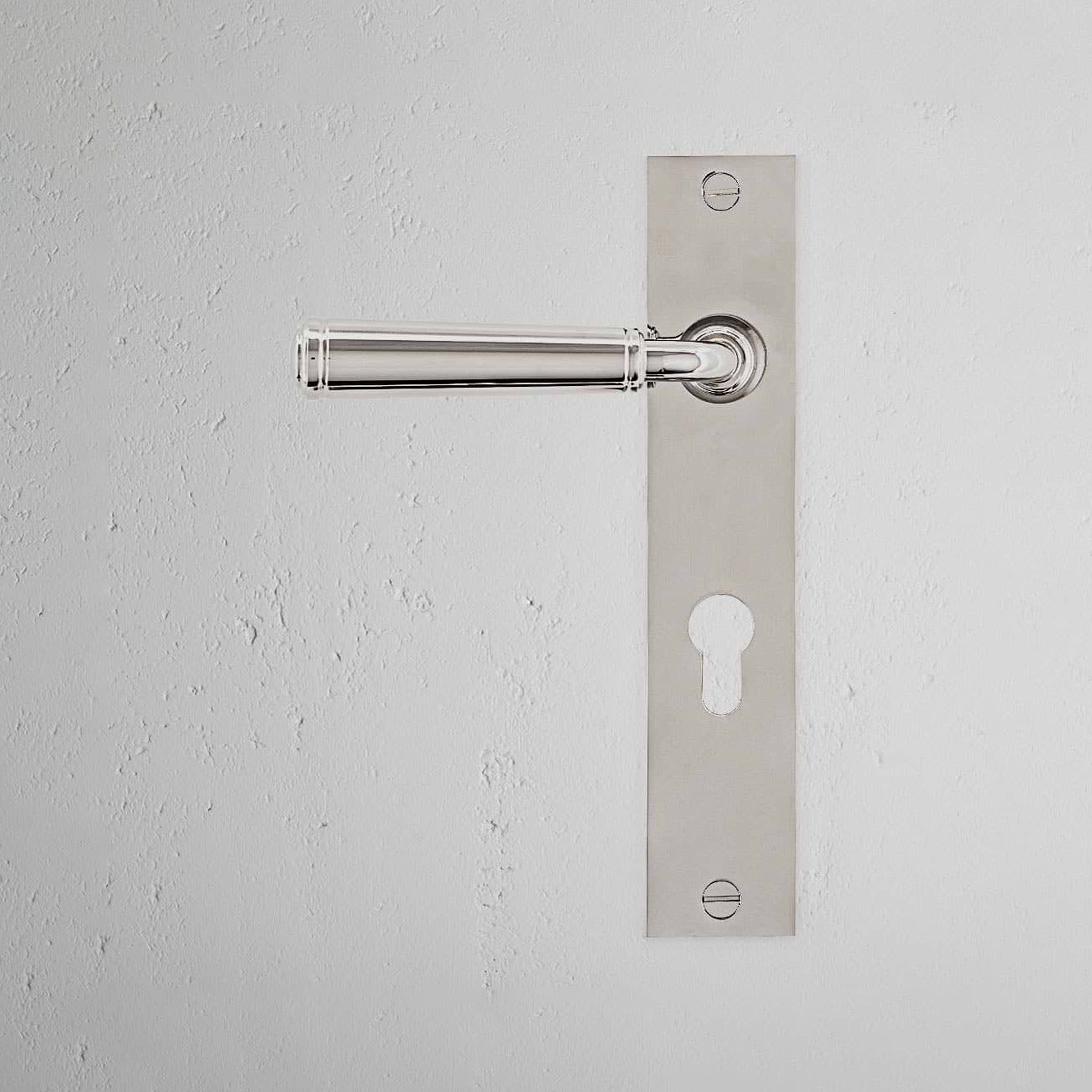 Display product Digby Long Plate Sprung Door Handle from manufacturer Corston Architectural Detail