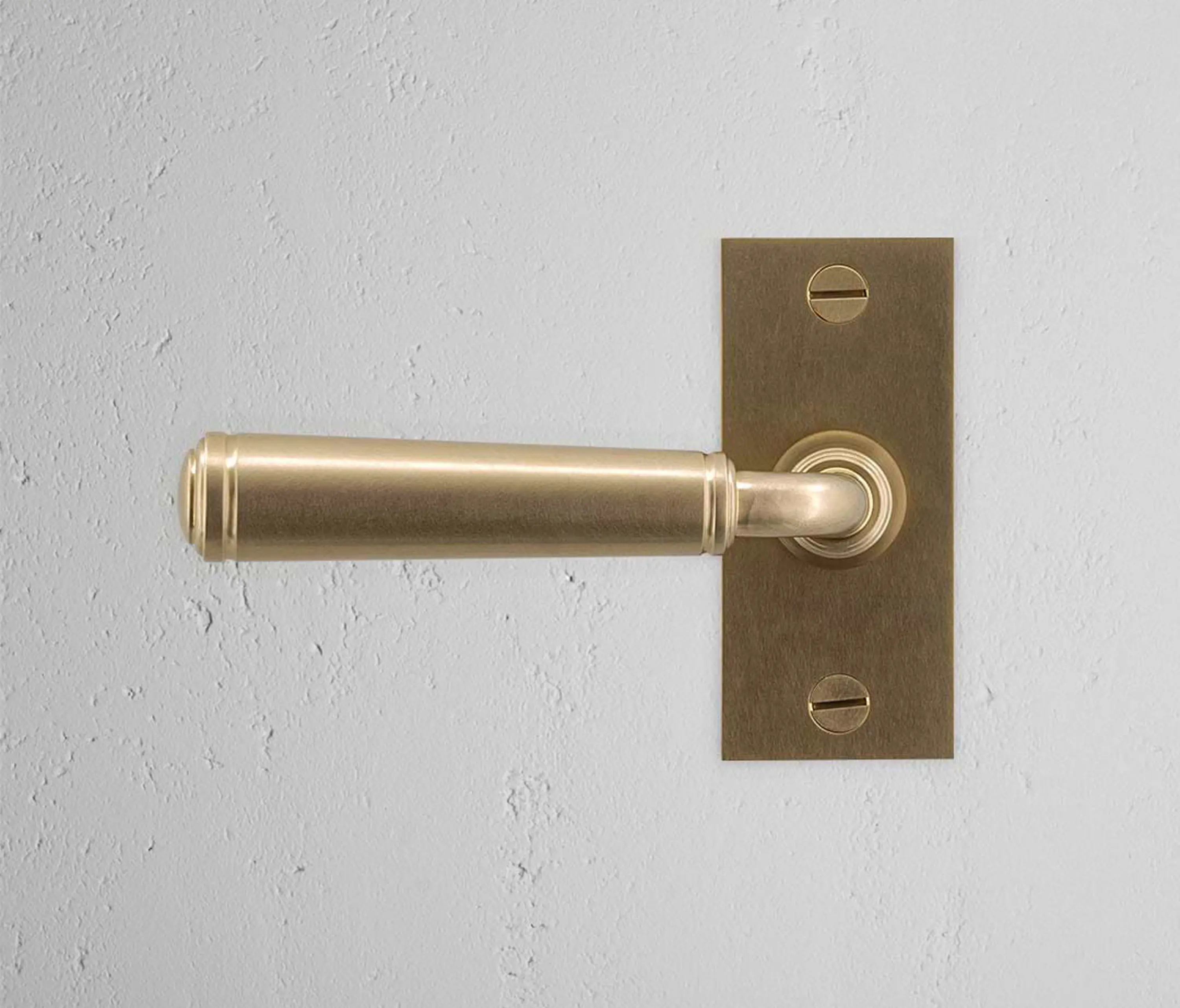 Corston Architectural Detail - Manilla para puertas Digby con placa corta (con muelle)