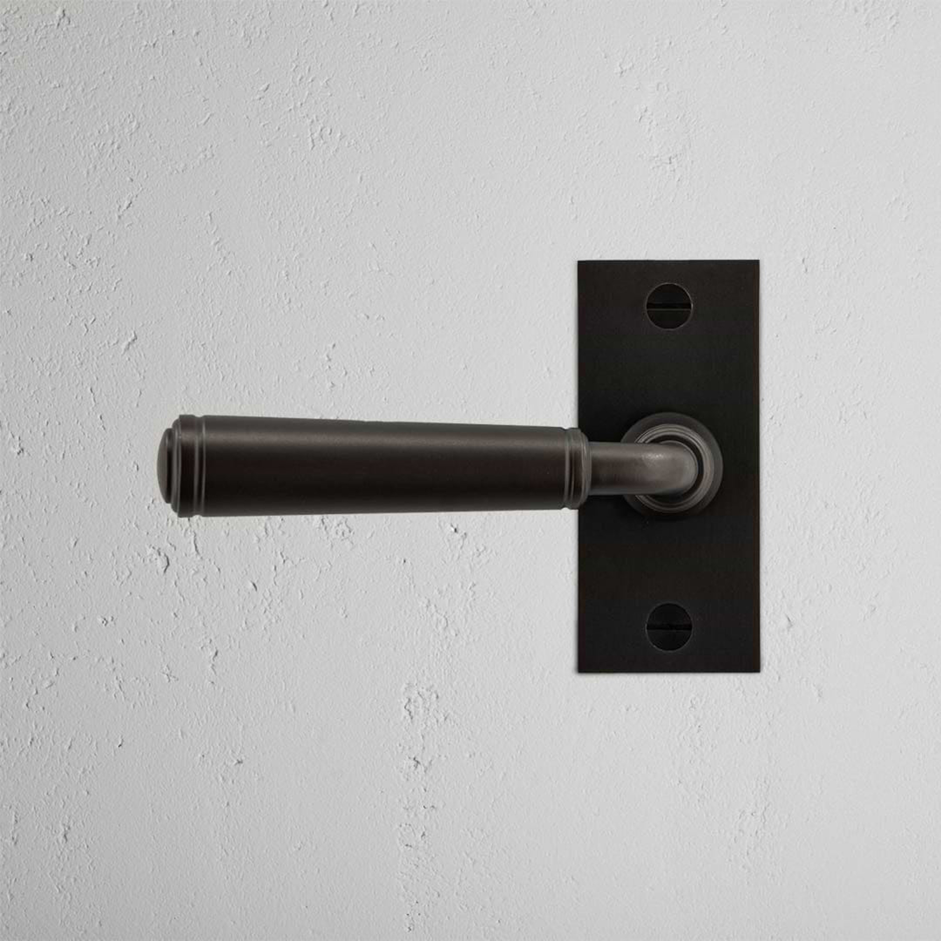 Manilla para puertas Digby con placa corta (con muelle)