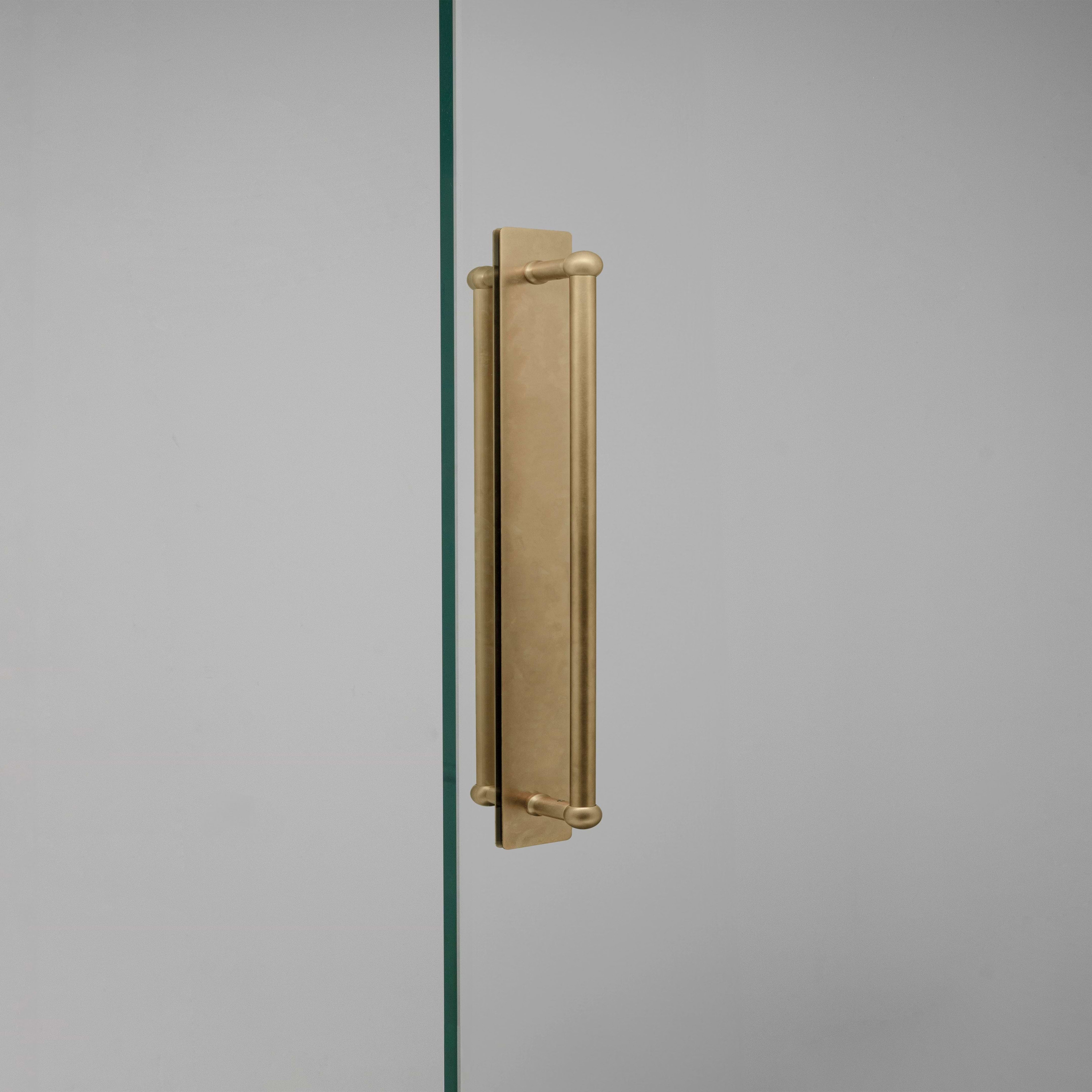 Display product Harper Double Pull Handle with Plate 320mm from manufacturer Corston Architectural Detail