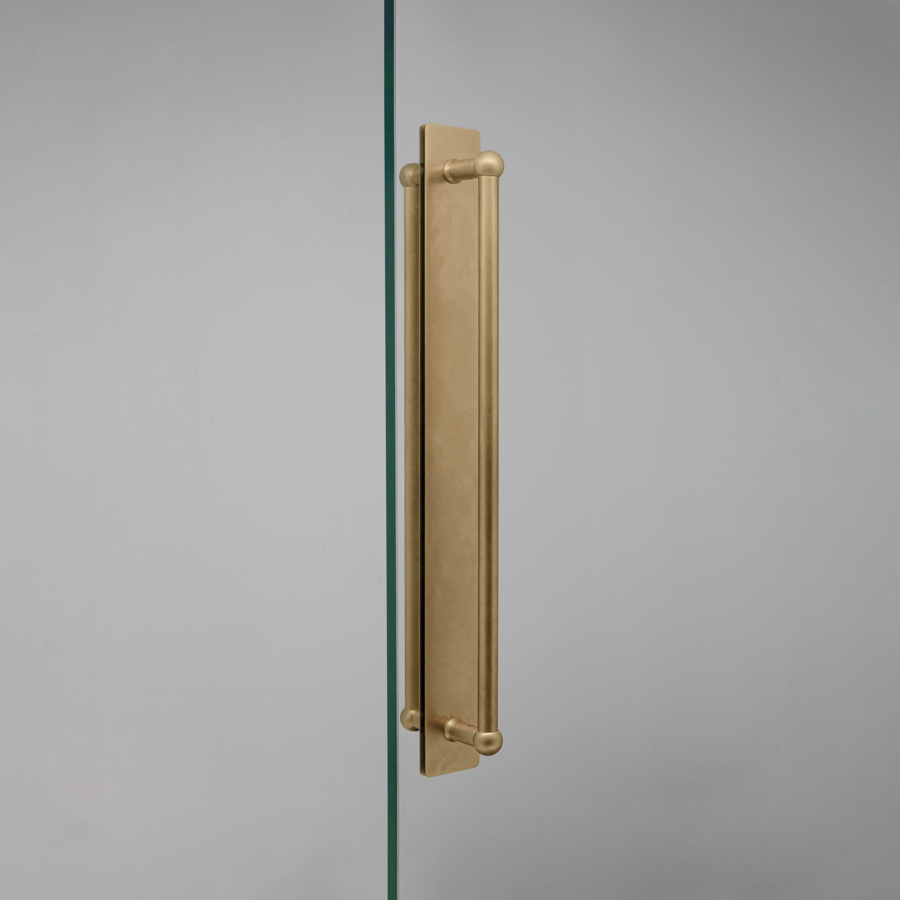 Display product Harper Double Pull Handle with Plate 500mm from manufacturer Corston Architectural Detail