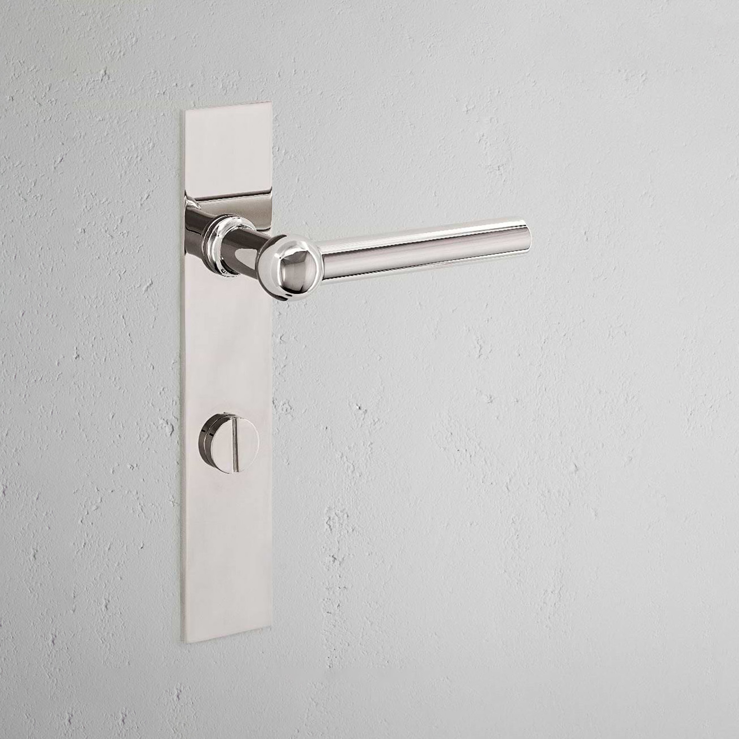 Display product Harper Long Plate Sprung Door Handle & Euro Lock from manufacturer Corston Architectural Detail