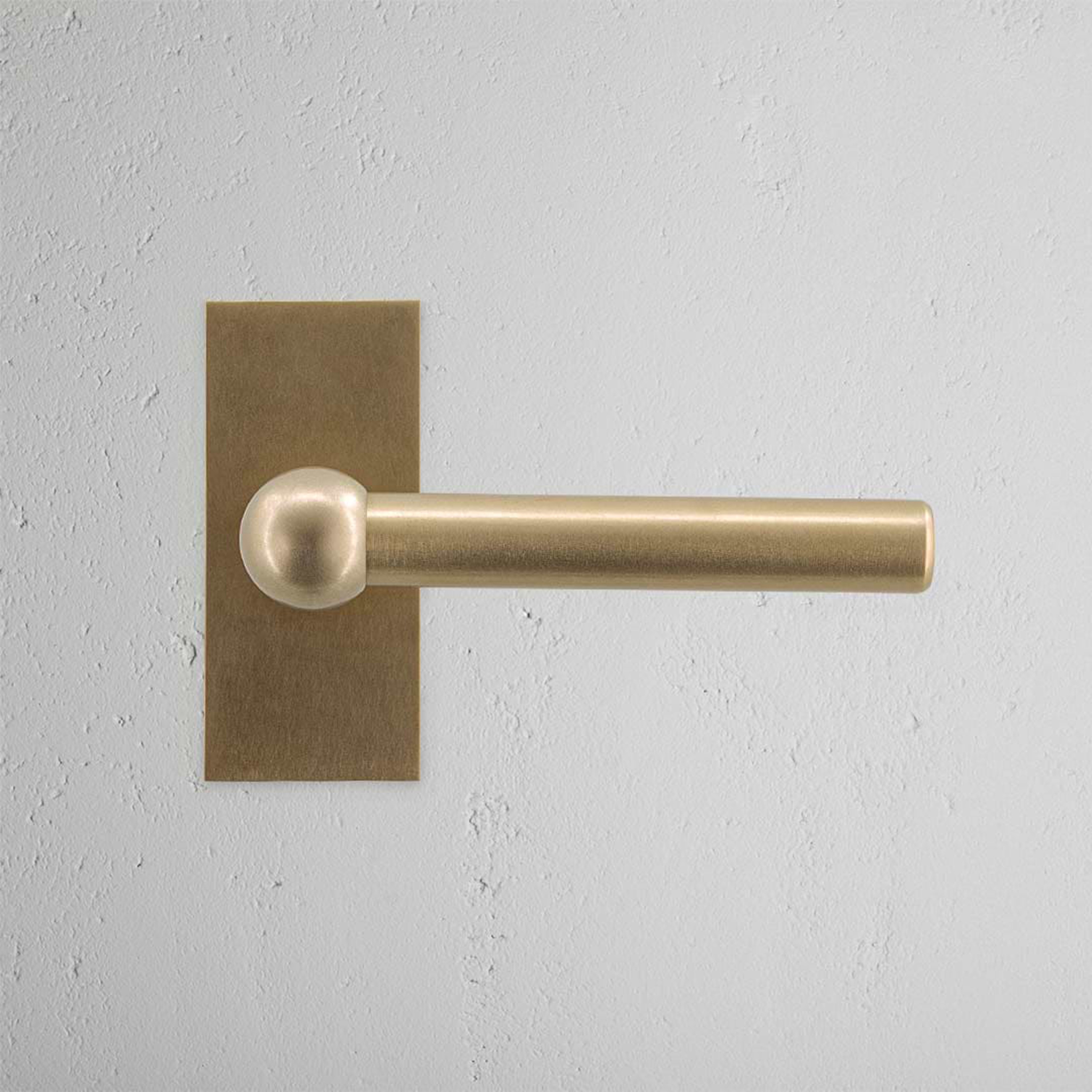 Mostrar el producto Manilla para puertas Harper con placa corta (con muelle) del fabricante Corston Architectural Detail