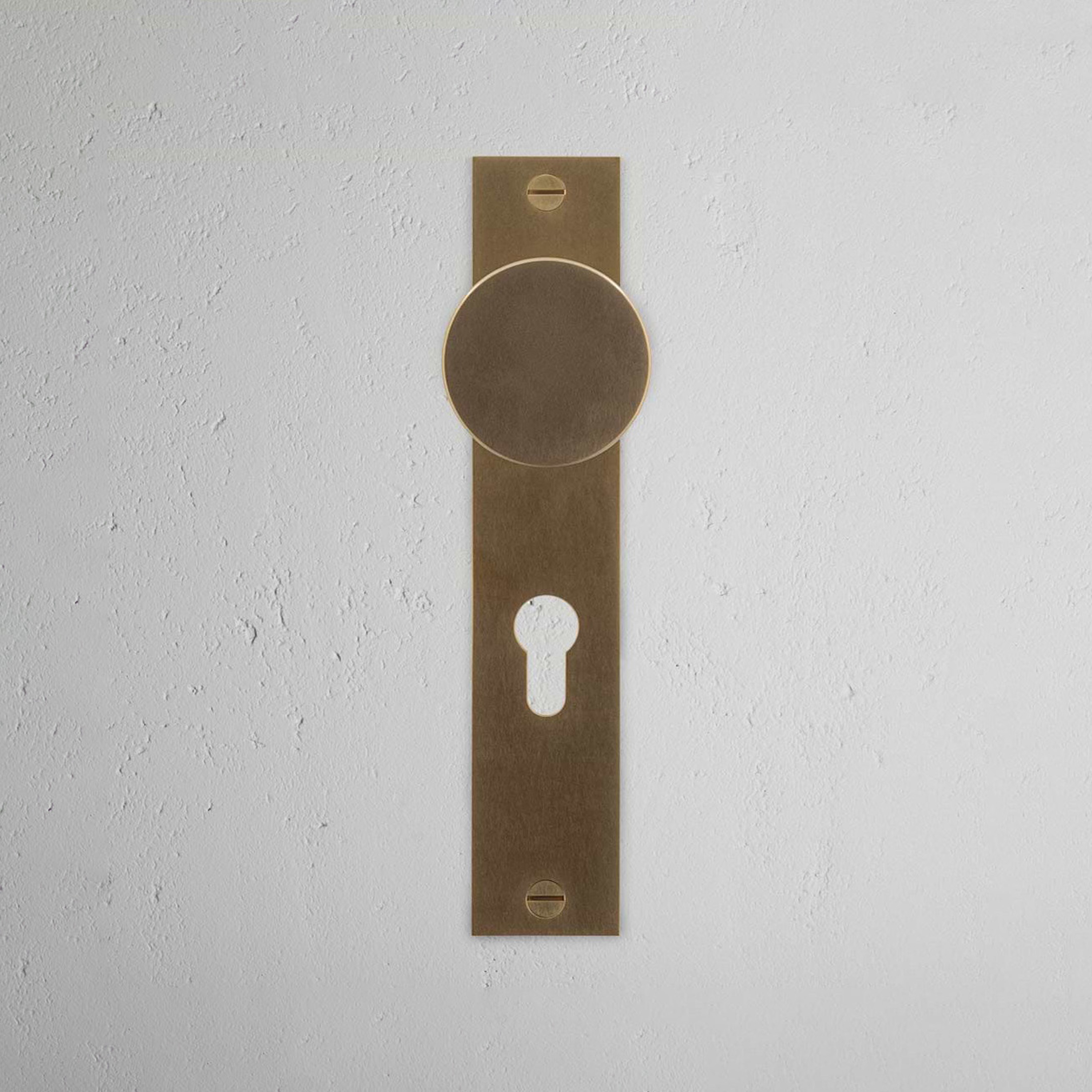 Display product Onslow Long Plate Sprung Door Knob from manufacturer Corston Architectural Detail