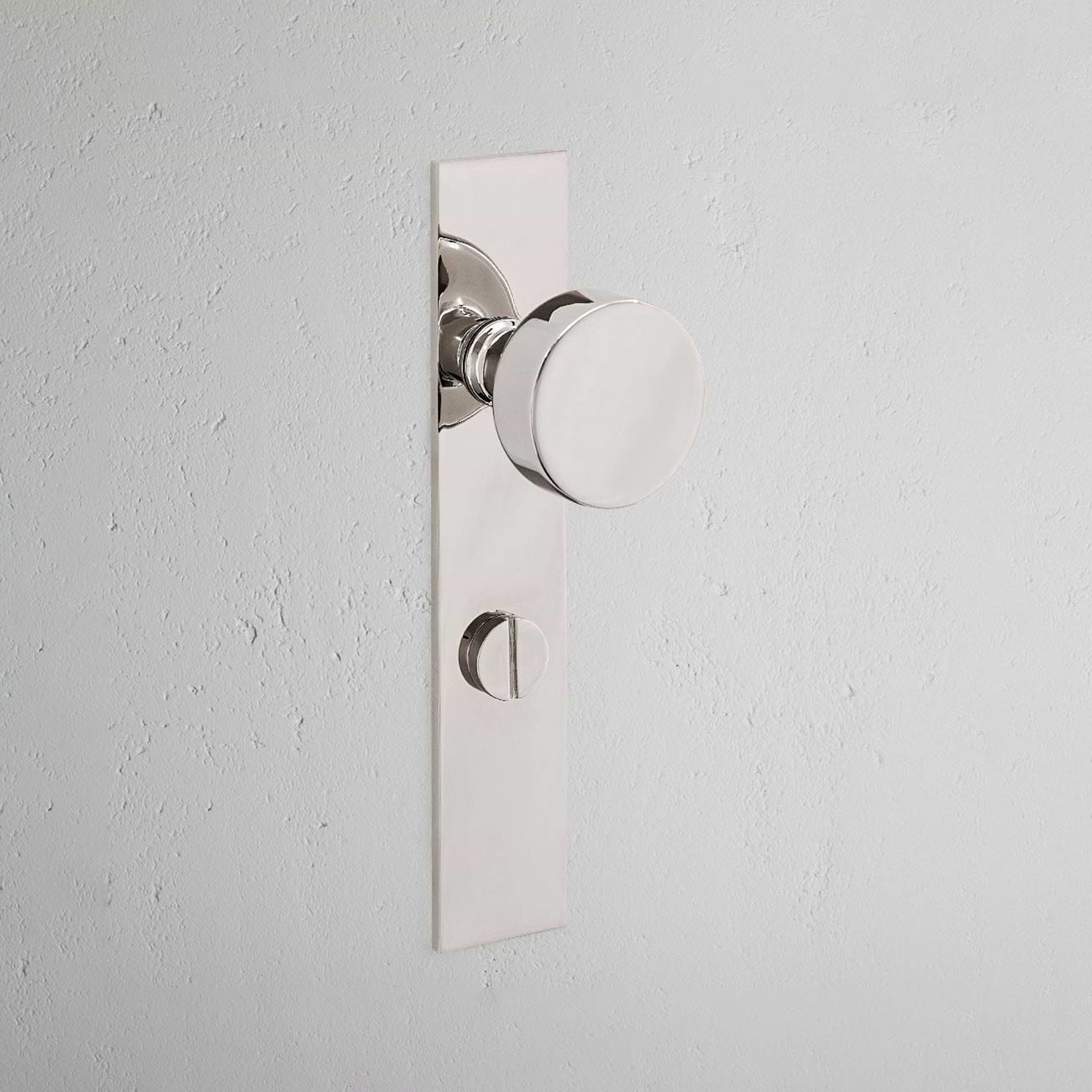 Onslow Long Plate Sprung Door Knob & Euro Lock