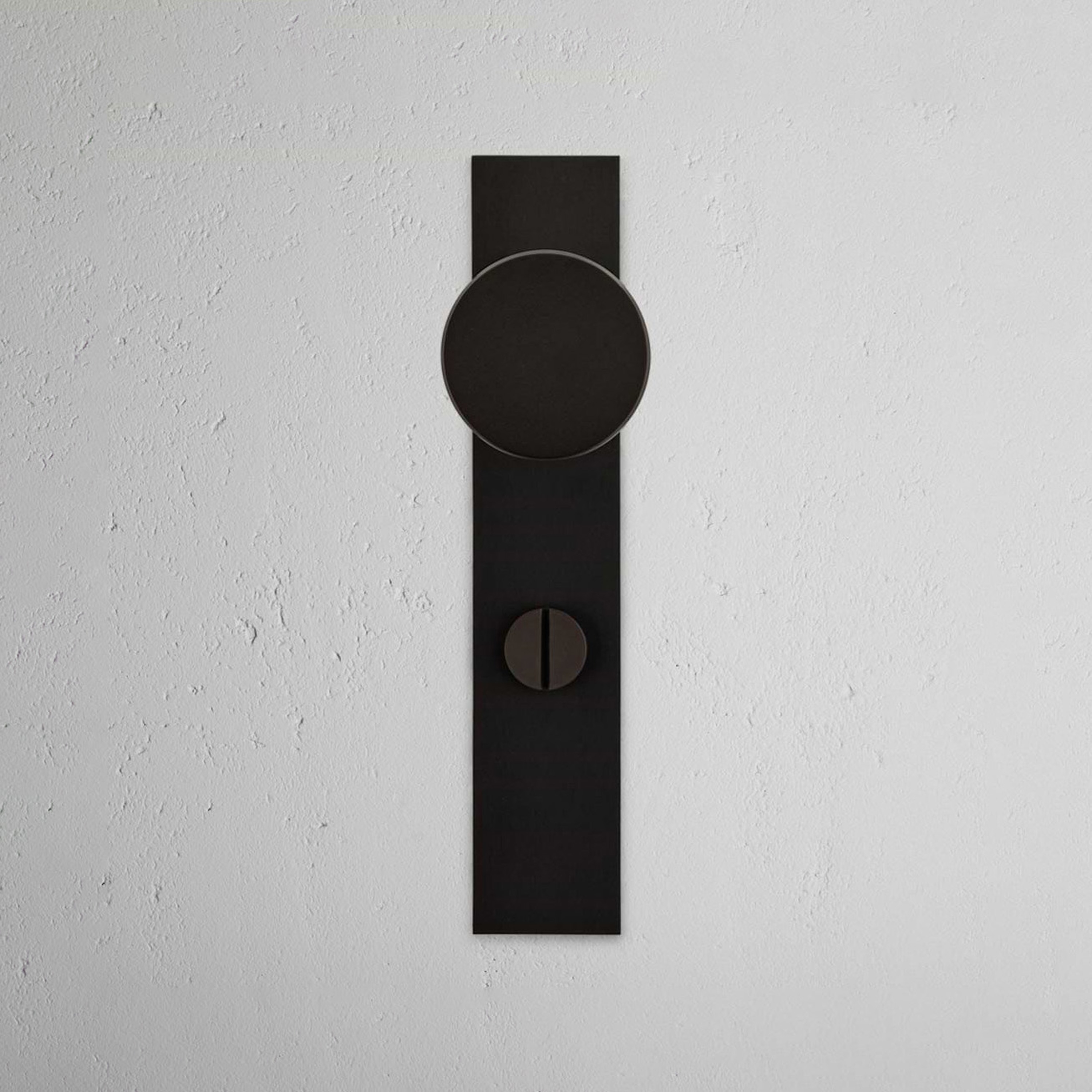 Display product Onslow Long Plate Sprung Door Knob & Euro Lock from manufacturer Corston Architectural Detail