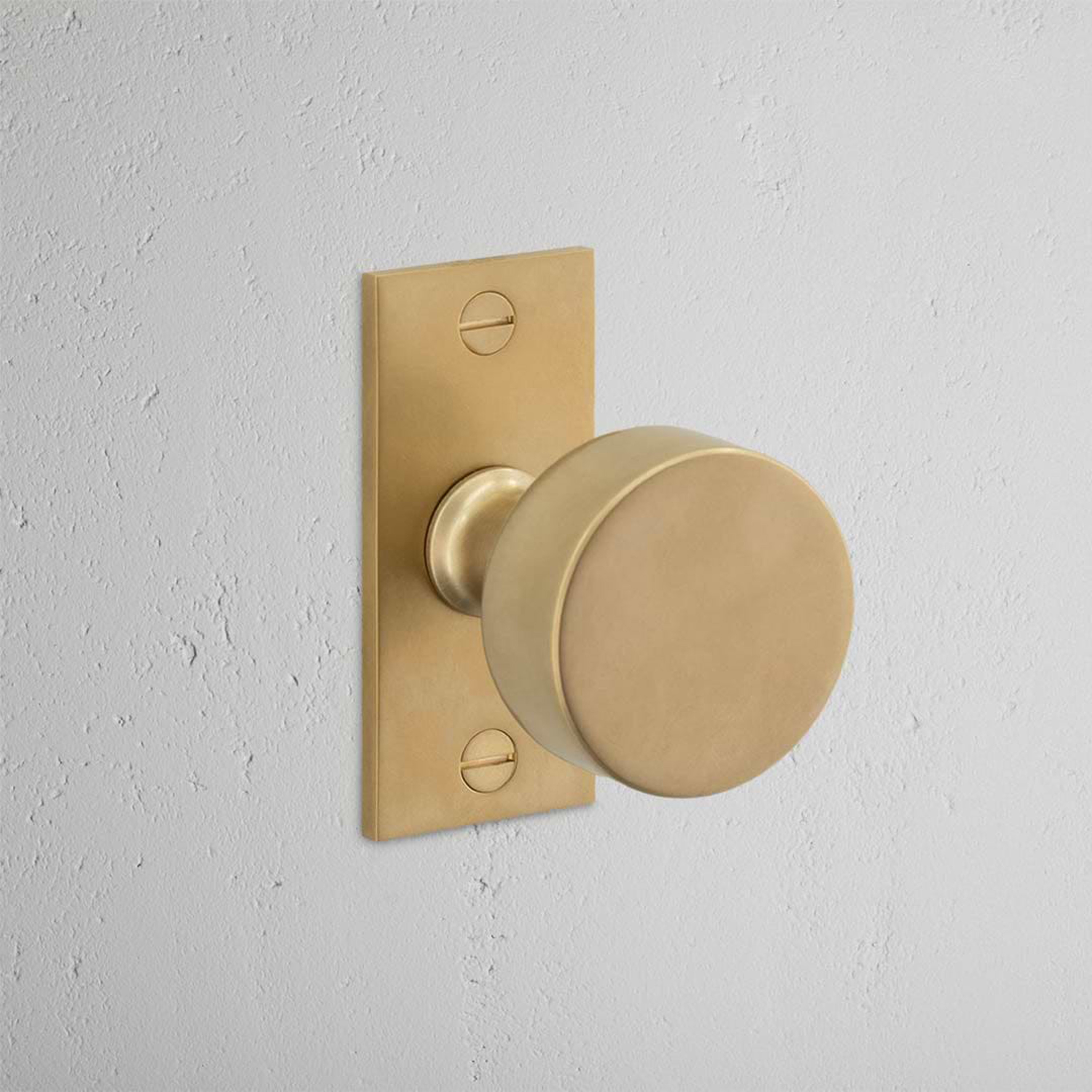 Onslow Short Plate Sprung Door Knob