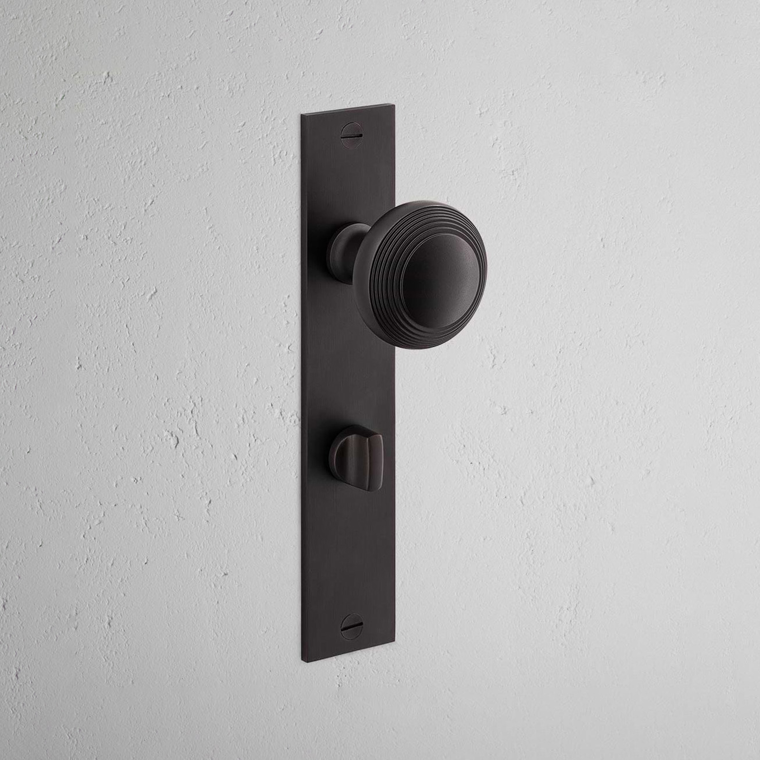 Poplar Long Plate Sprung Door Knob & Euro Lock