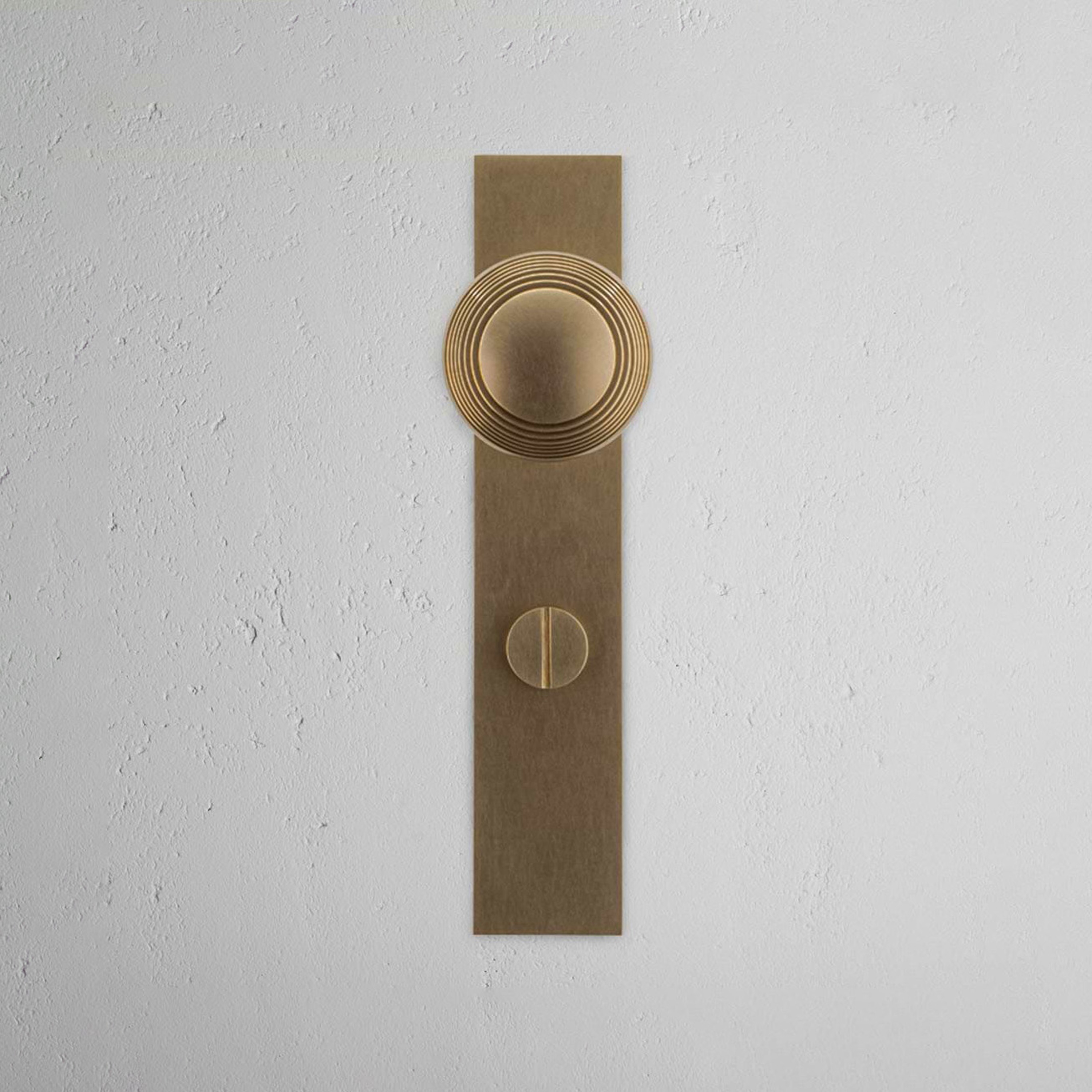 Poplar Long Plate Sprung Door Knob & Euro Lock