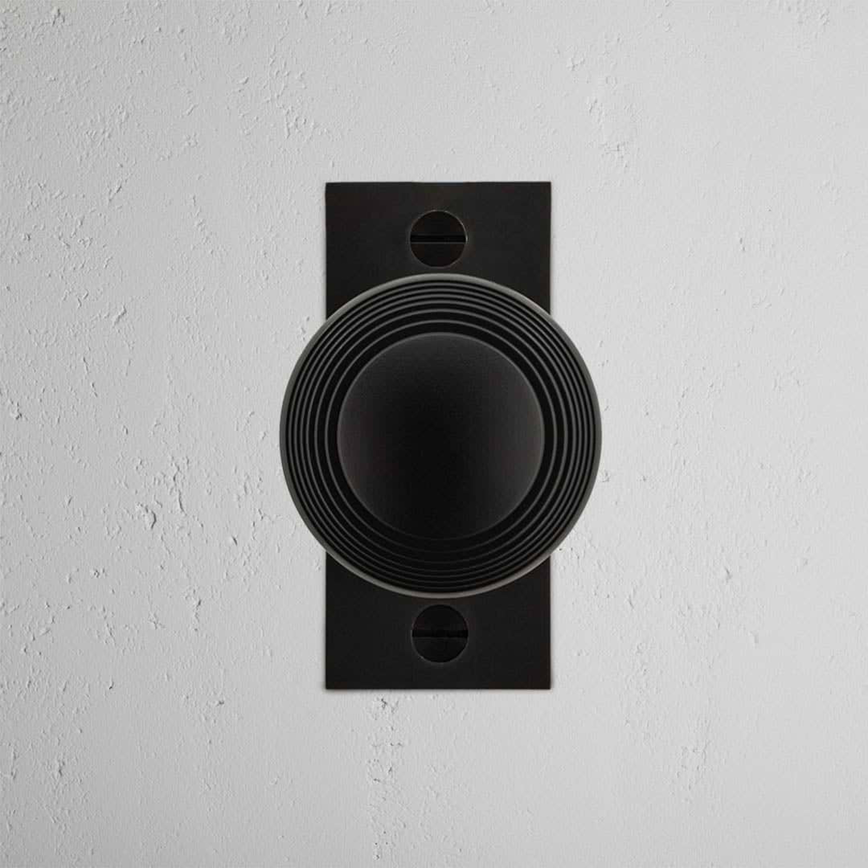 Poplar Short Plate Sprung Door Knob