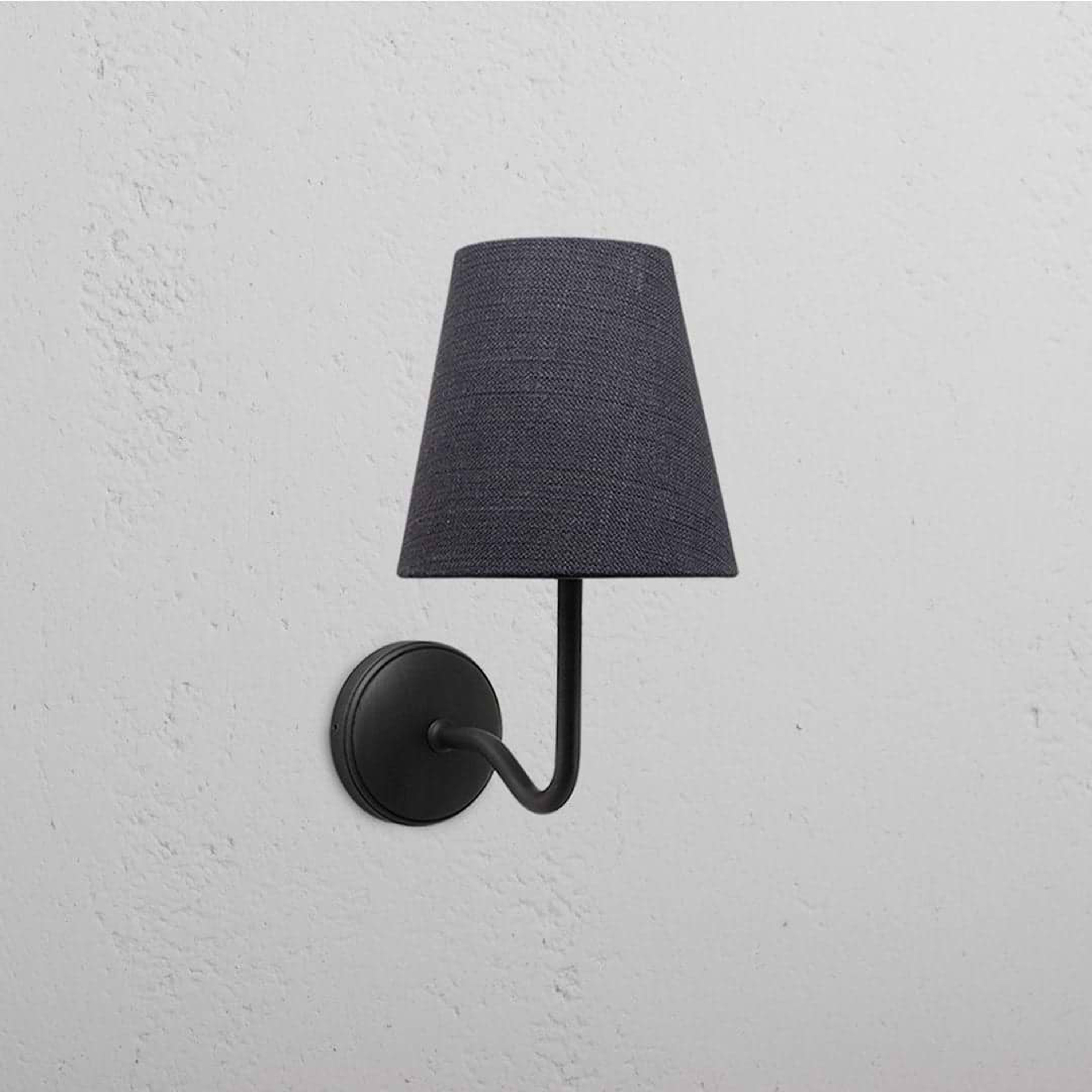 Aplique de pared Malvern mediano gris Basalto