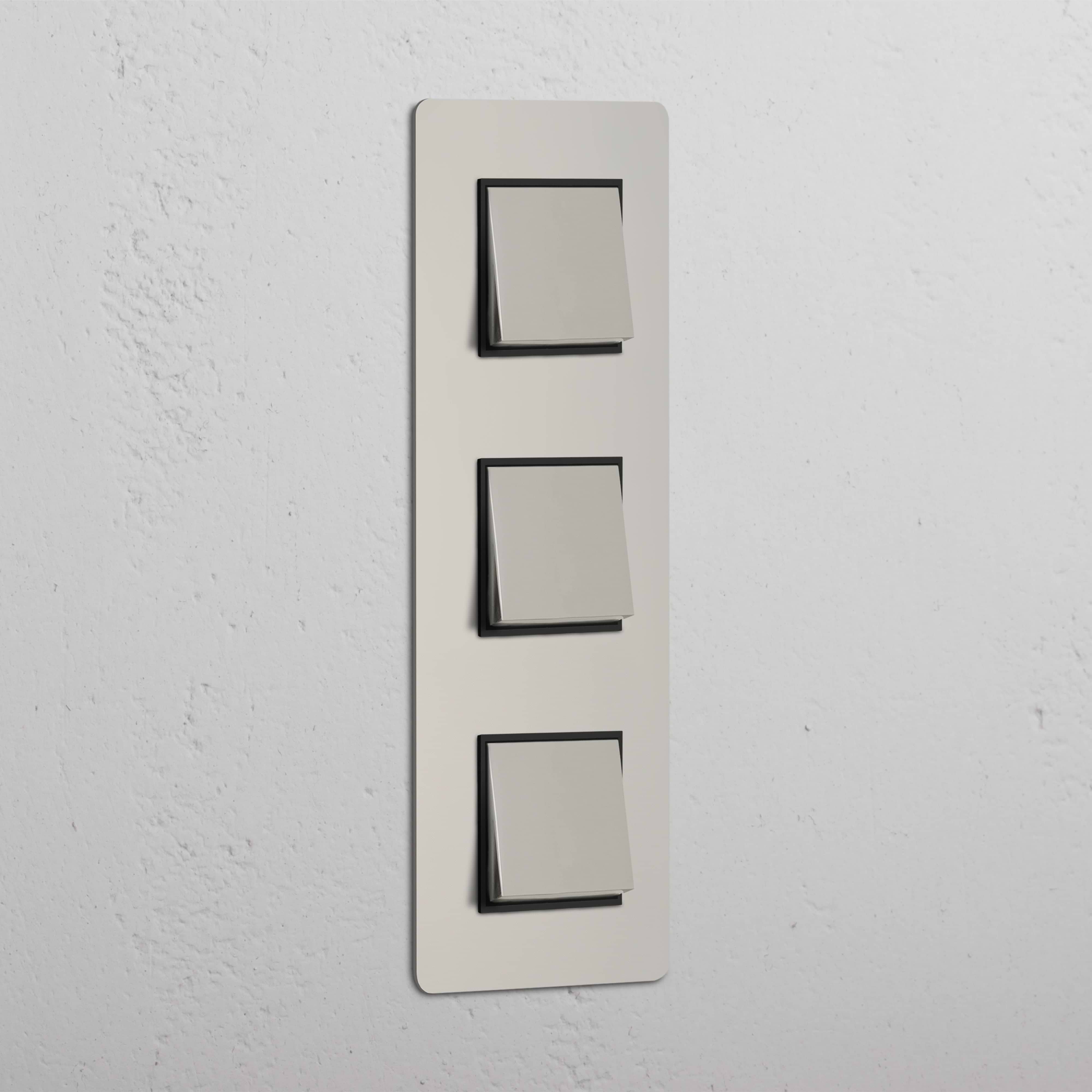 Triple 3x Vertical Rocker Switch