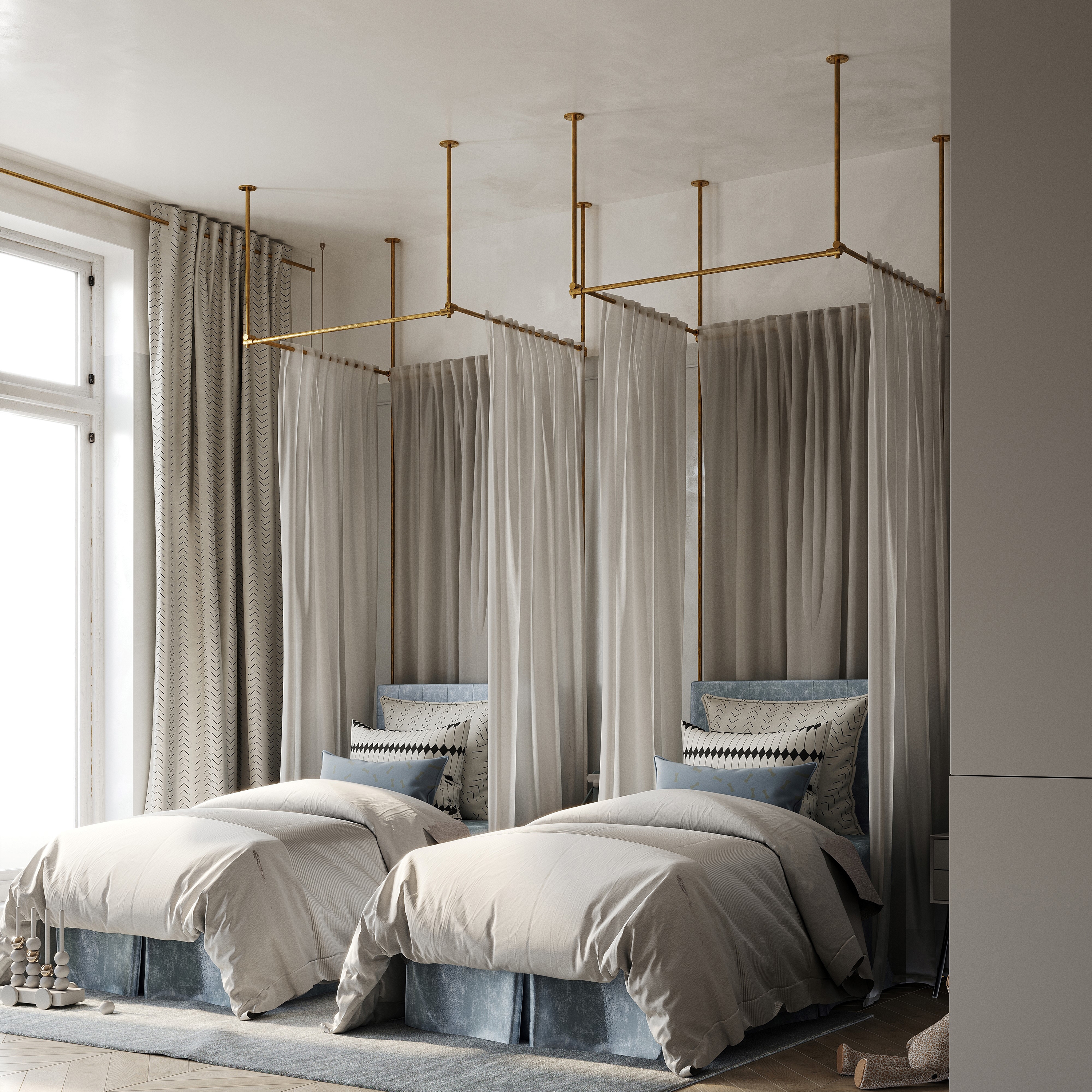 Display product Tube connection system Modulation N° 16 burnished brass from manufacturer P&G Konzept
