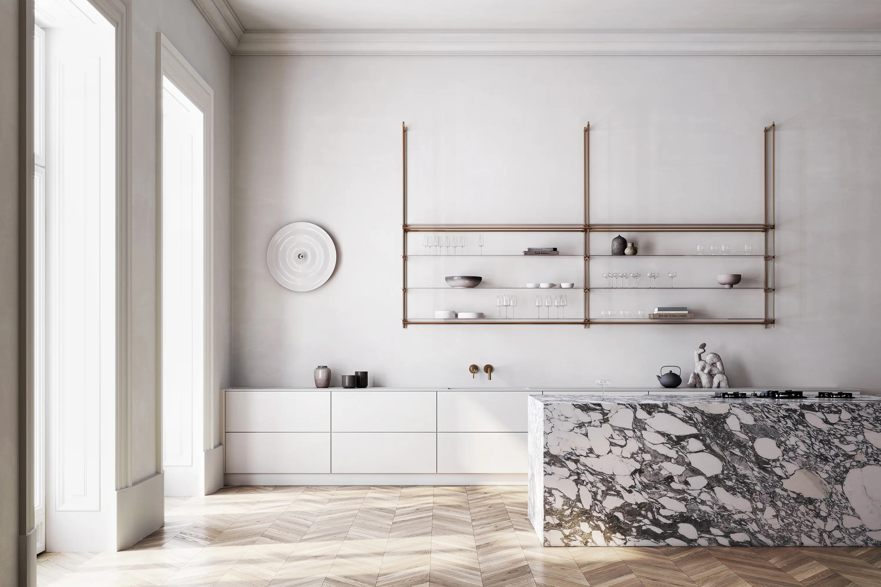 P&G Konzept - Rohrverbindungssystem Modulation N° 16 Messing brüniert