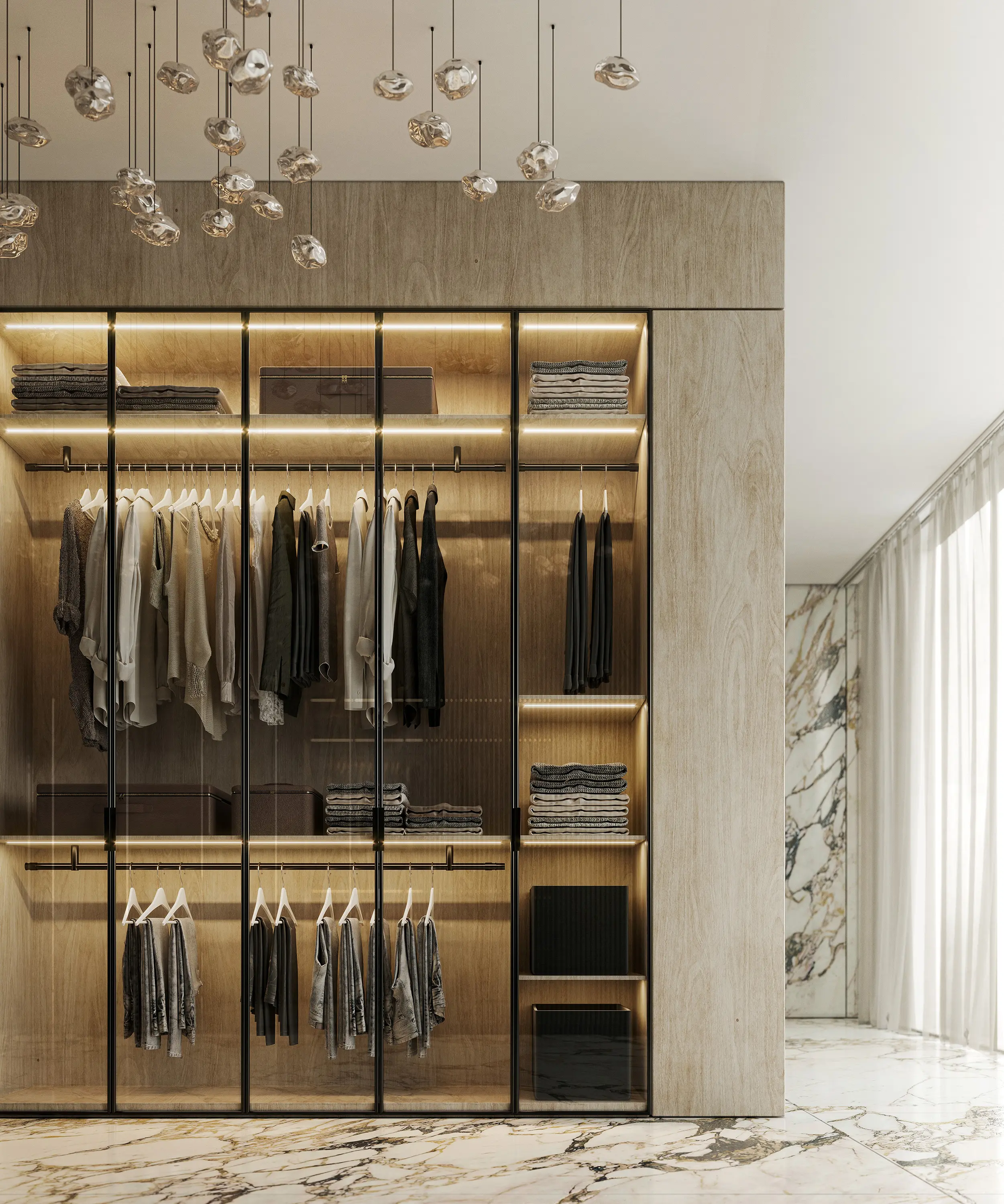 P&G Konzept - Wardrobe Rail System N° 25 black