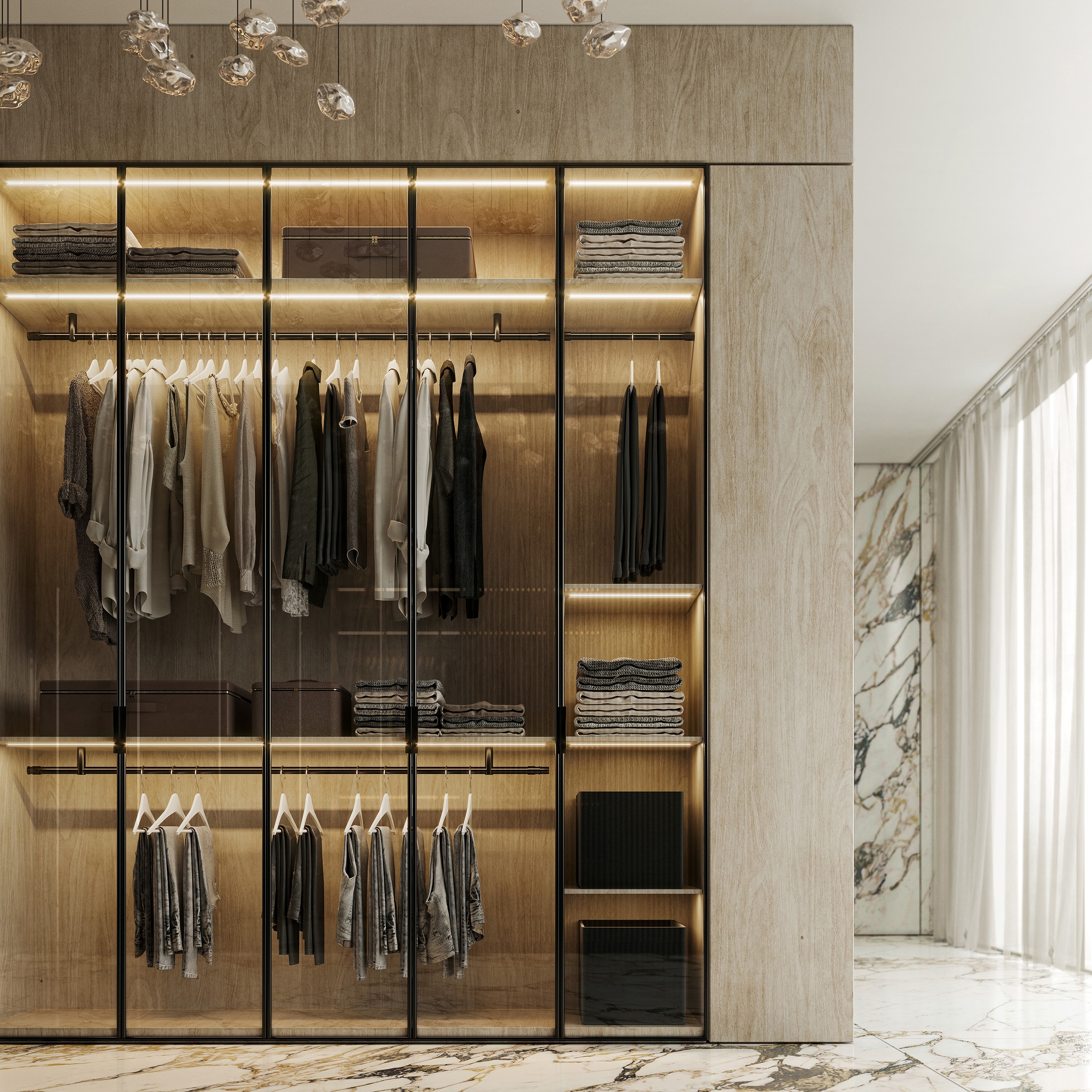 Display product Wardrobe Rail System N° 25 black from manufacturer P&G Konzept