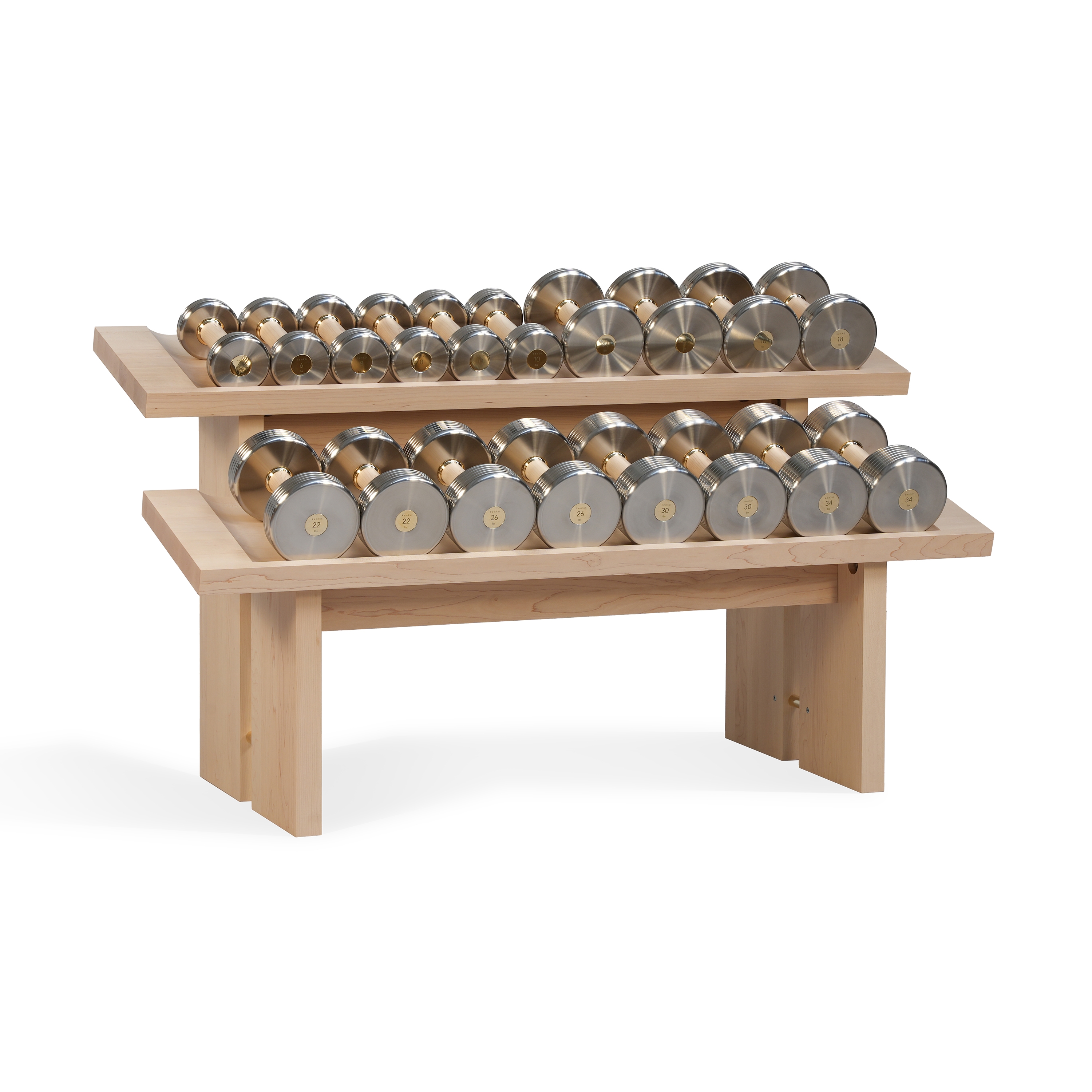 CASCADA Dumbbell Rack in Canadian Maple