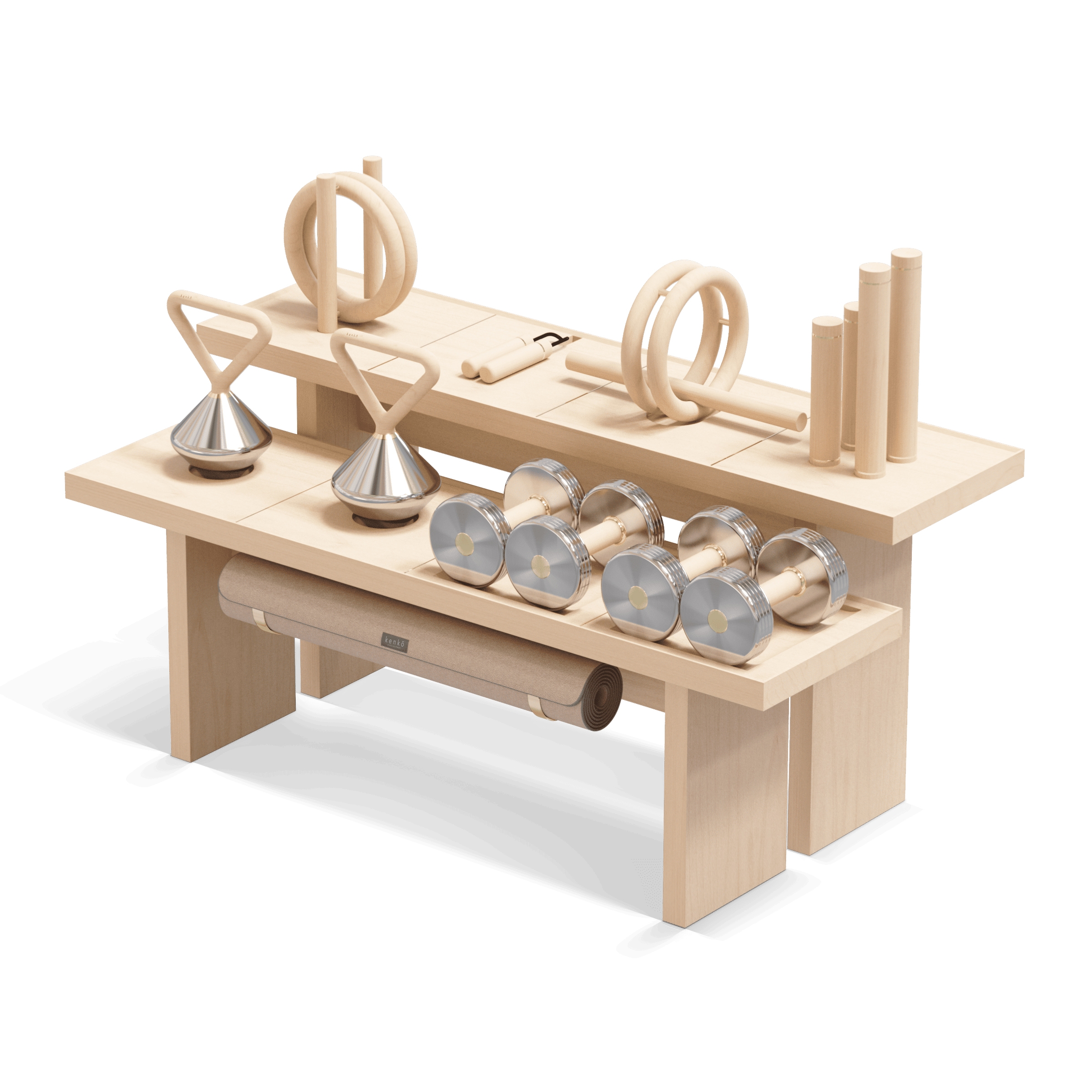 Display product Fitness Set B, Maple from manufacturer kenko 
