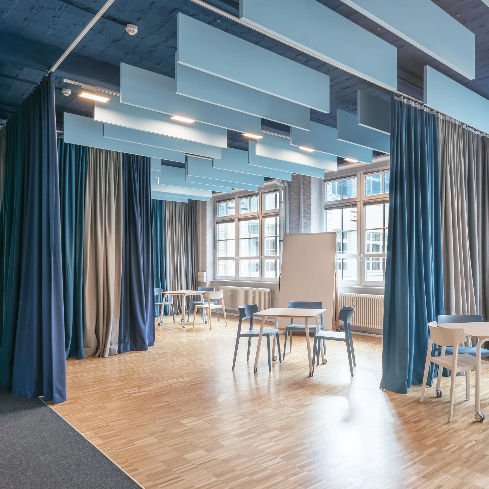 FLAME RETARDANT SOUND ABSORBING FABRICS