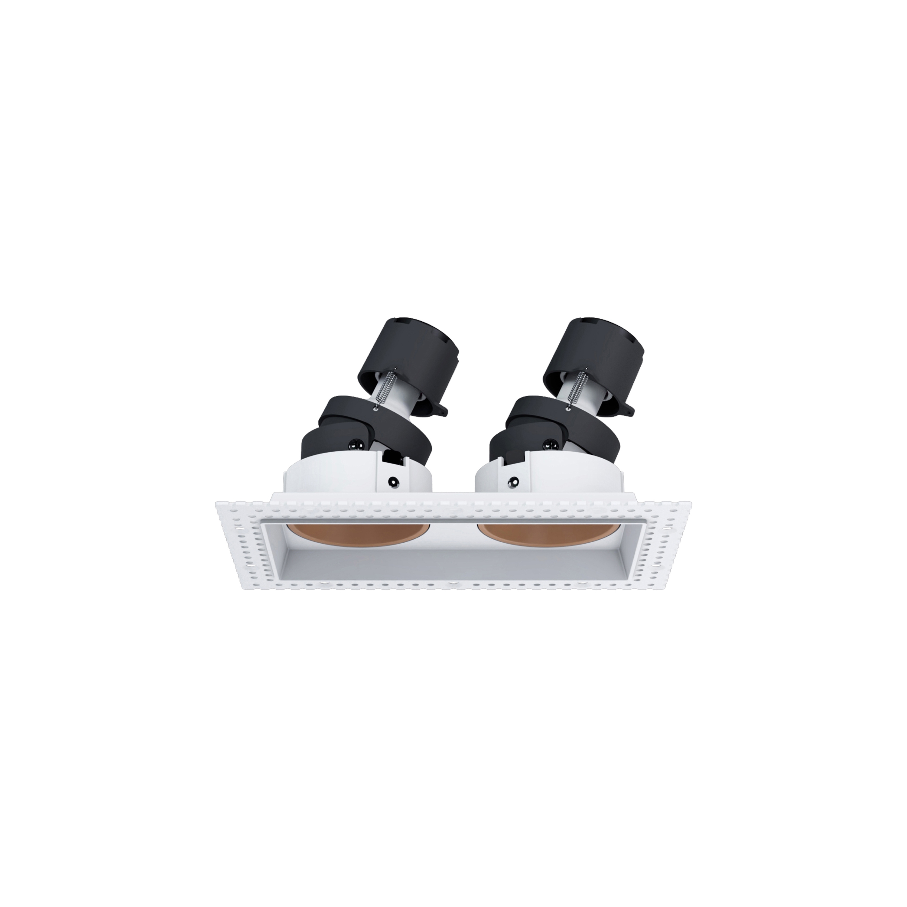 Display product Nemo GU10 - trimless 2 spot adjustable white matt bronze from manufacturer PAN