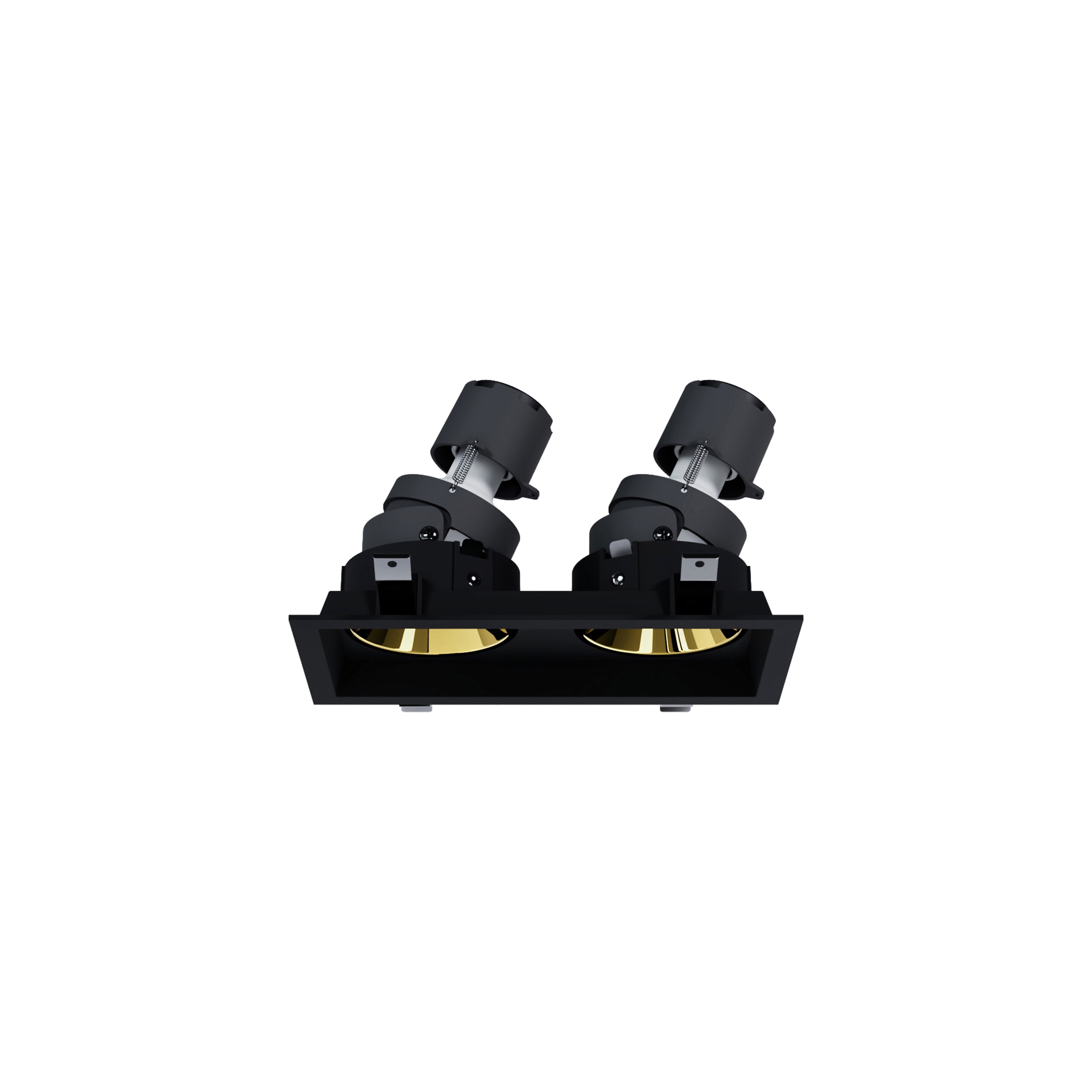 Display product Nemo GU10 - trimmed 2 spot adjustable black gold from manufacturer PAN