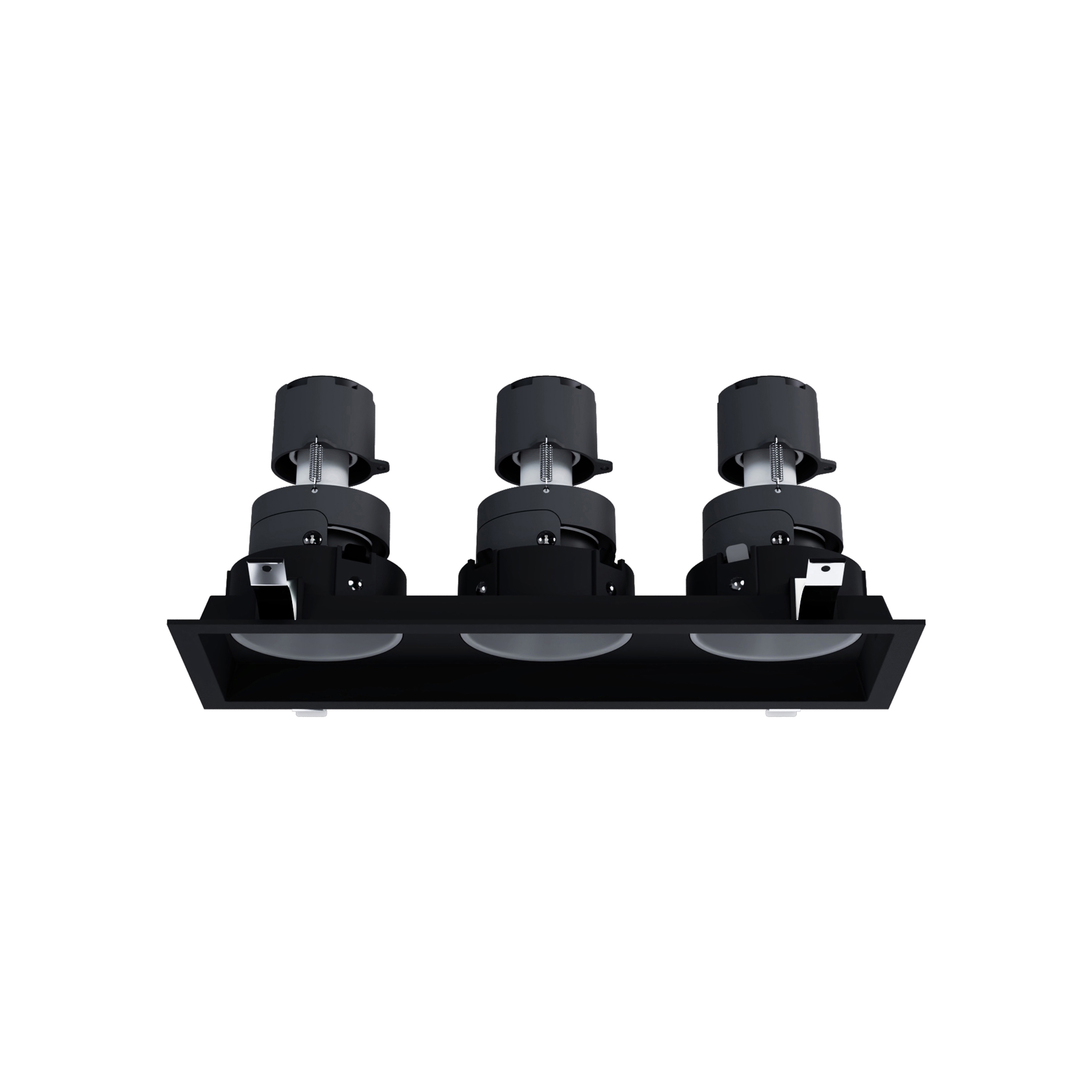Display product Nemo GU10 - trimmed 3 spot fix black white from manufacturer PAN