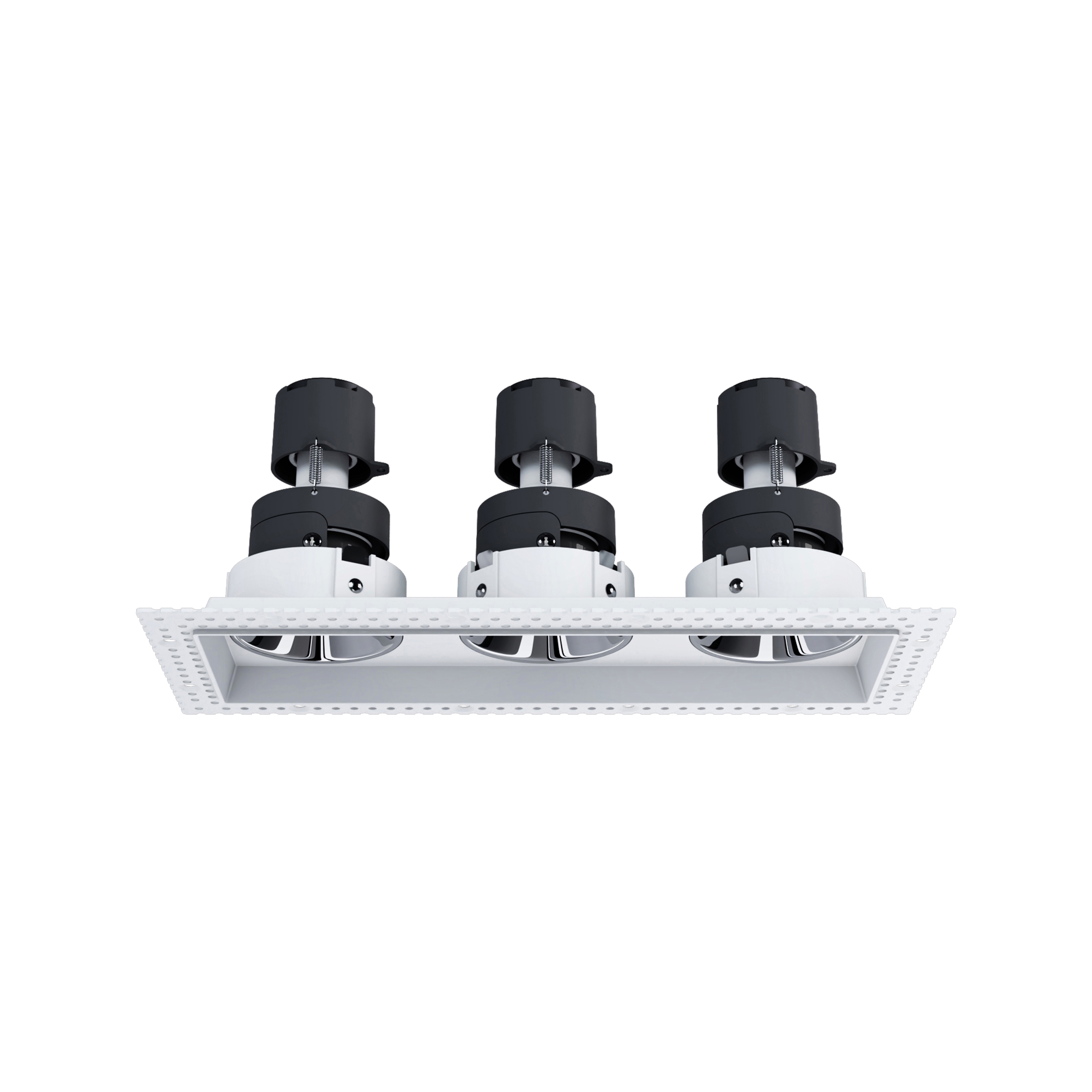 Display product Nemo GU10 - trimmless 3 spot fix white mirror from manufacturer PAN