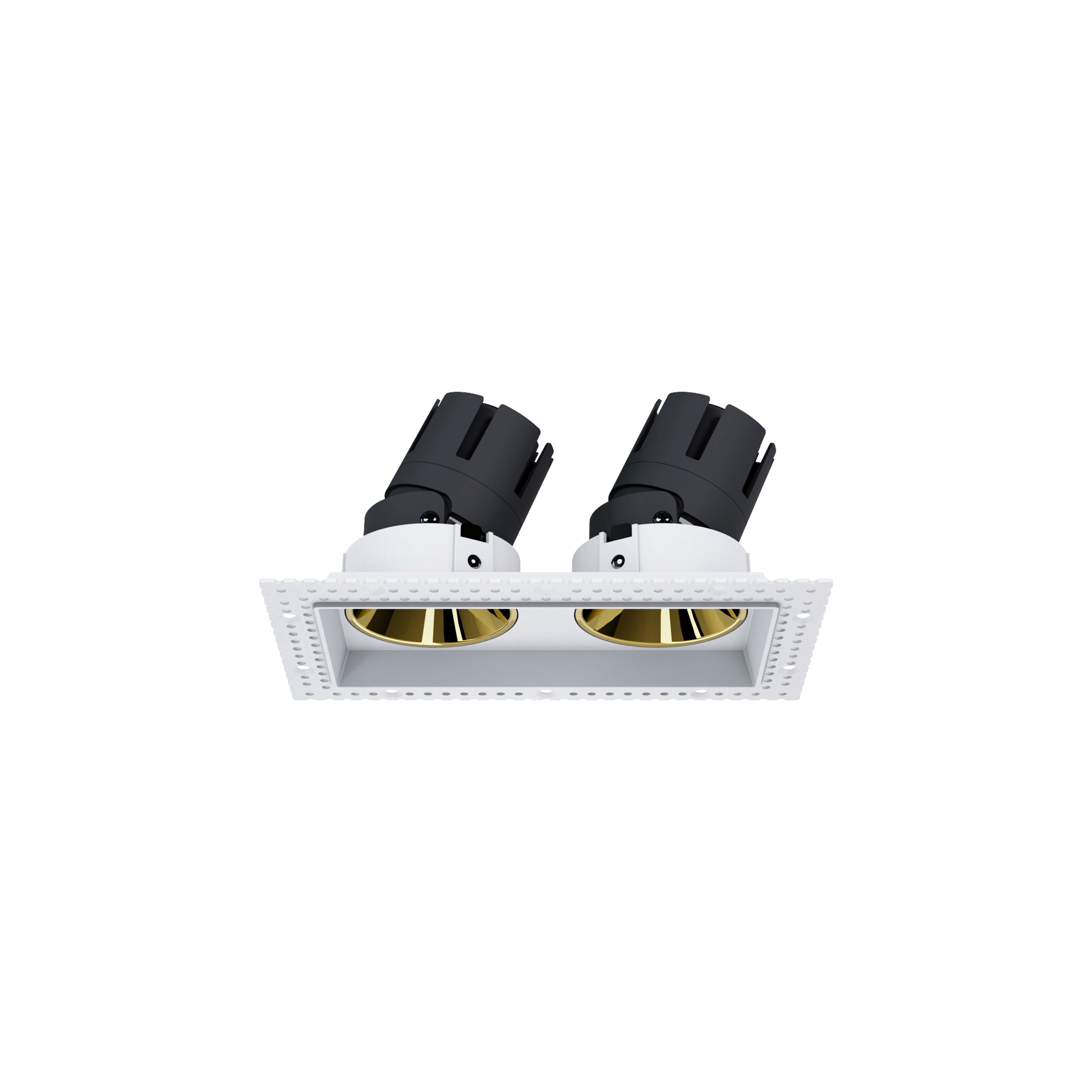 Display product Nemo Ring - trimless 2 spot 2x10w fix white titanium from manufacturer PAN