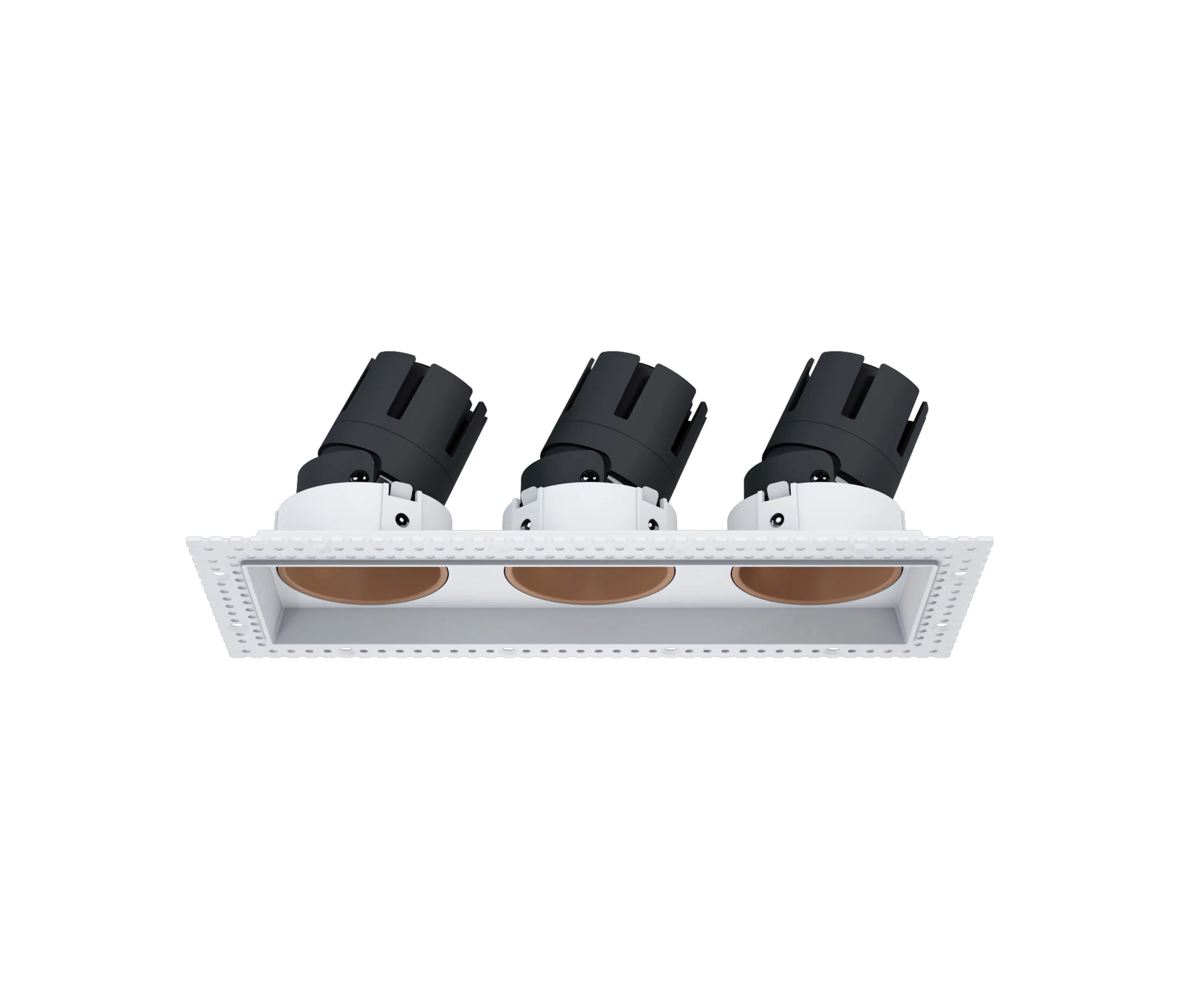 PAN - Nemo Ring - trimless 3 spot 3x10w fix white matt bronze