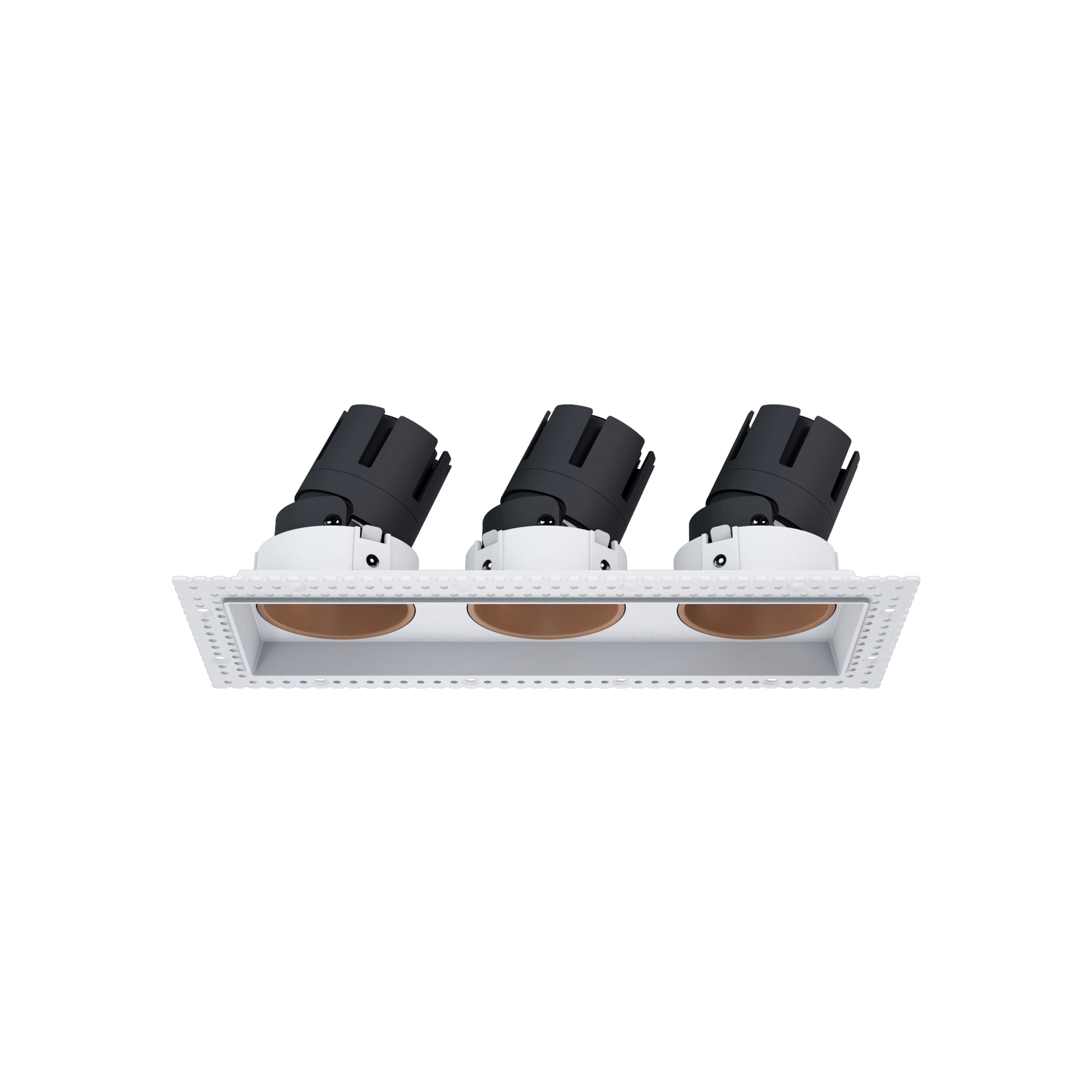 Display product Nemo Ring - trimless 3 spot 3x10w fix white matt bronze from manufacturer PAN