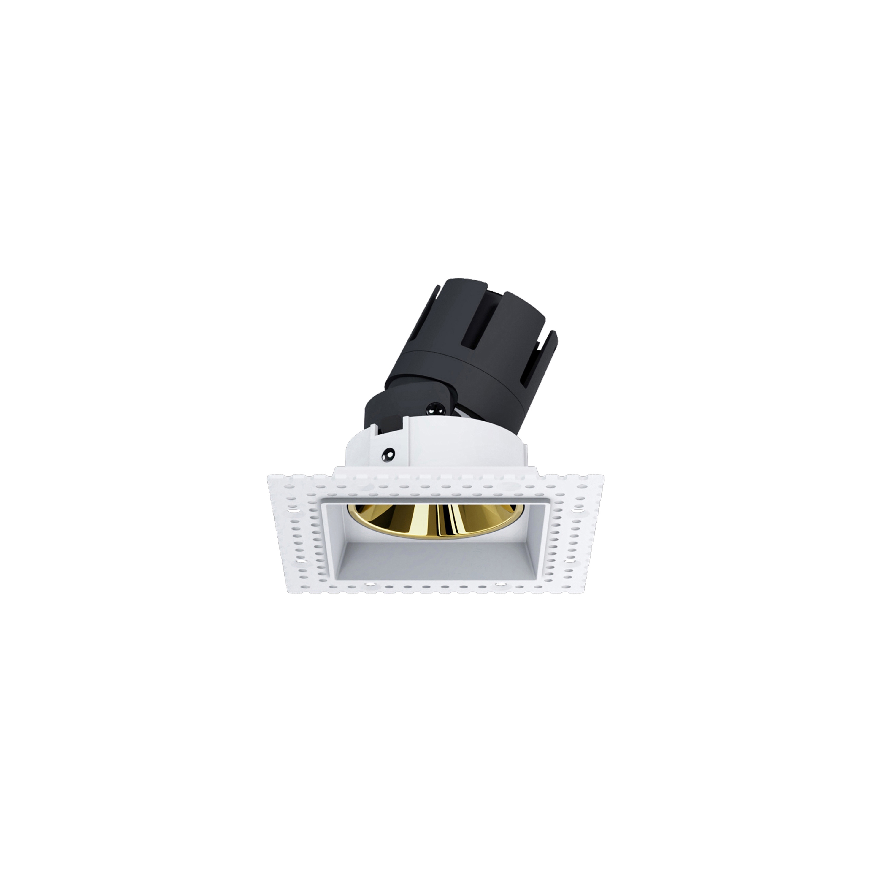 Display product Nemo Ring - trimless squared ro 10z adjustable white gold from manufacturer PAN