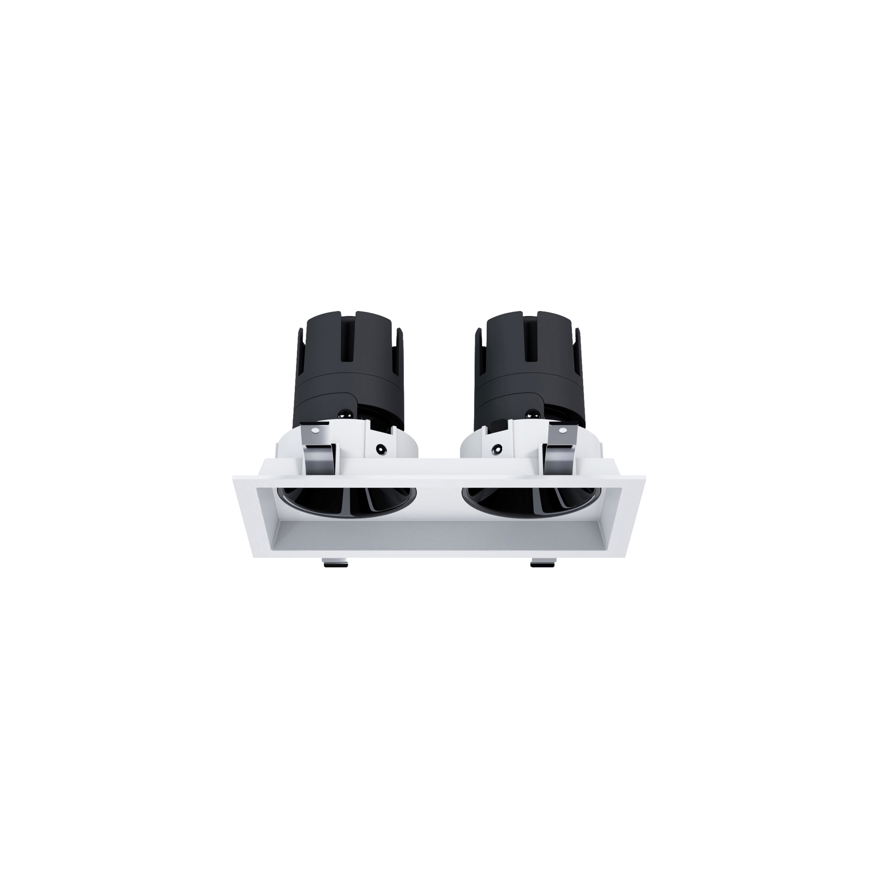 Display product Nemo Ring - trimmed 2 spot 2x10w fix white titanium from manufacturer PAN