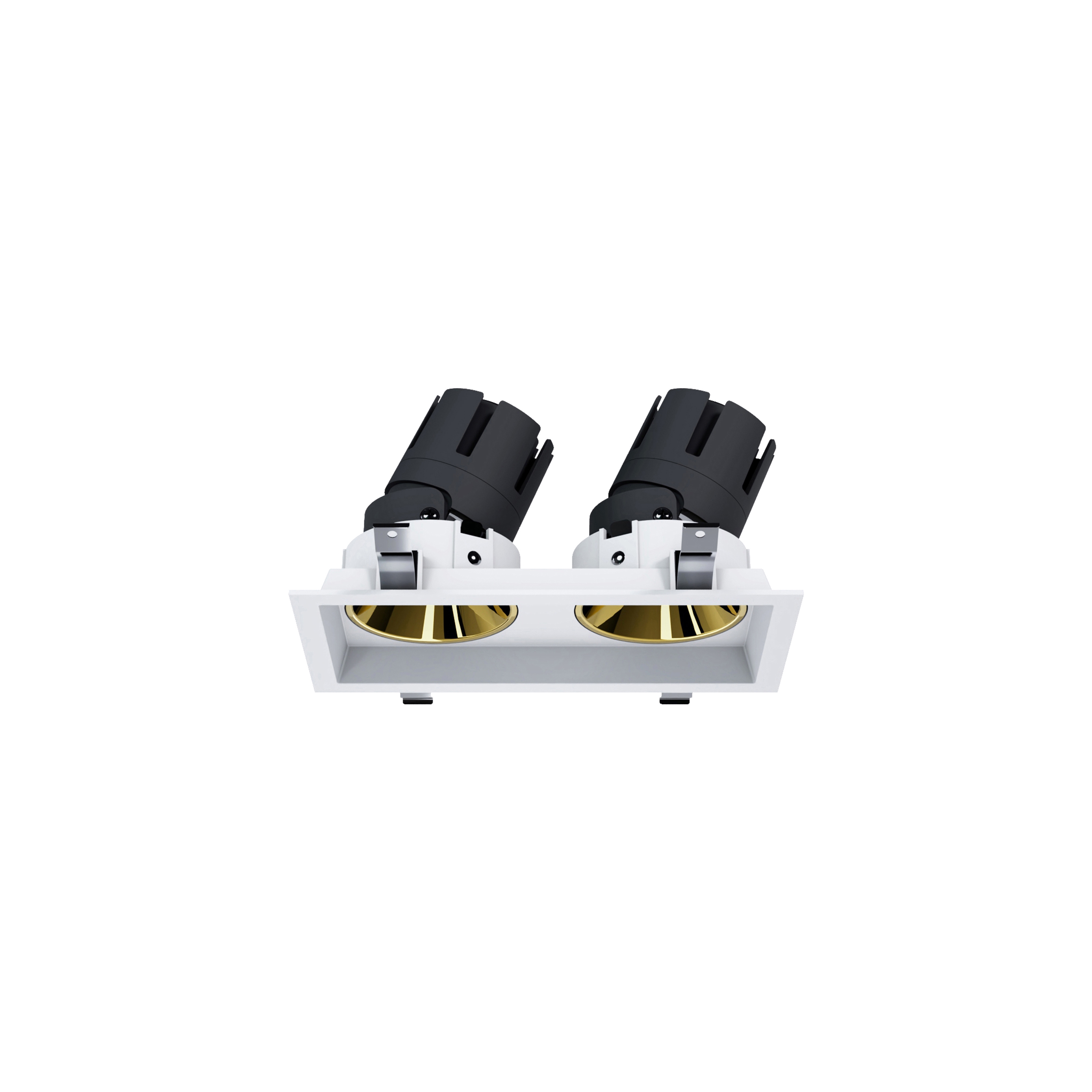 Display product Nemo Ring - trimmed 2 spot 2x10w adjustable white gold from manufacturer PAN
