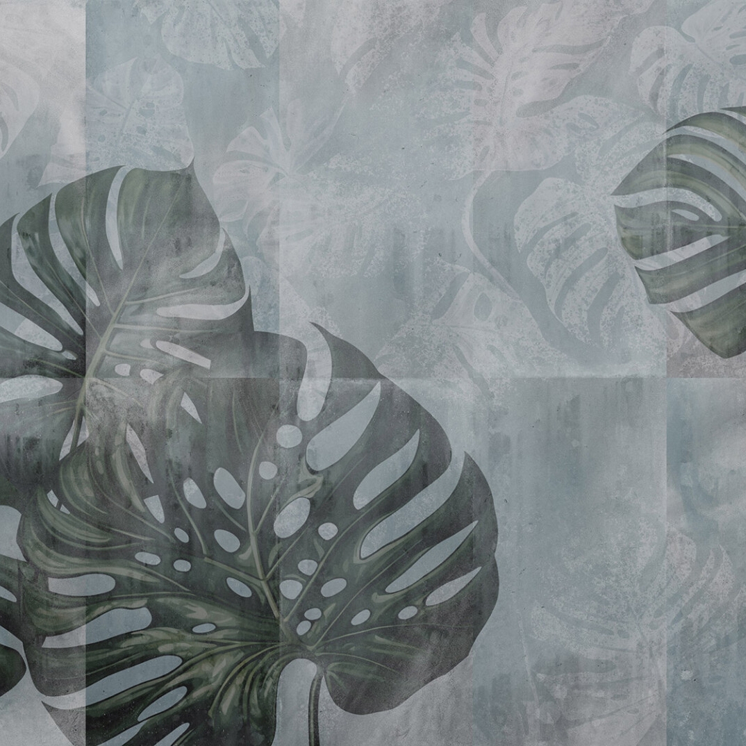 Monstera Tiles Blue