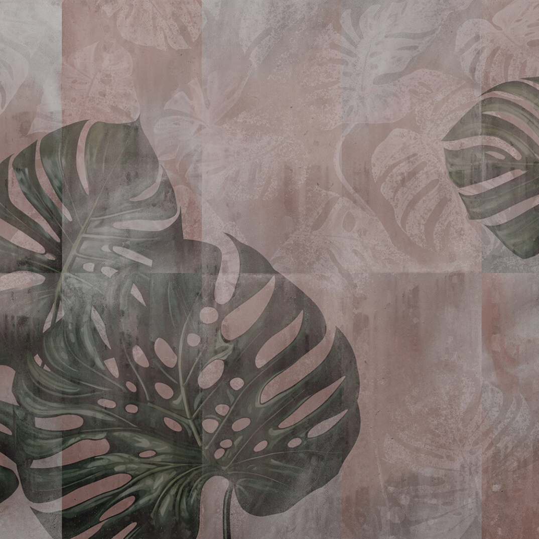 Monstera Tiles Cotto