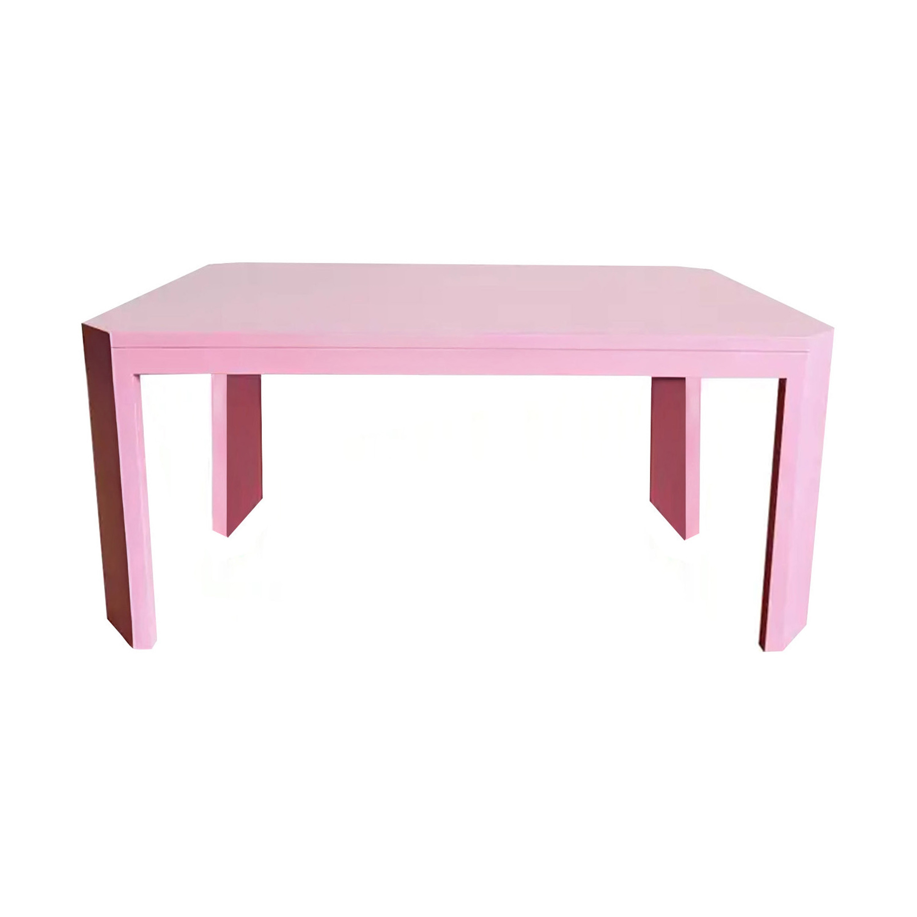 Acento Dining Table Pink Lacquer