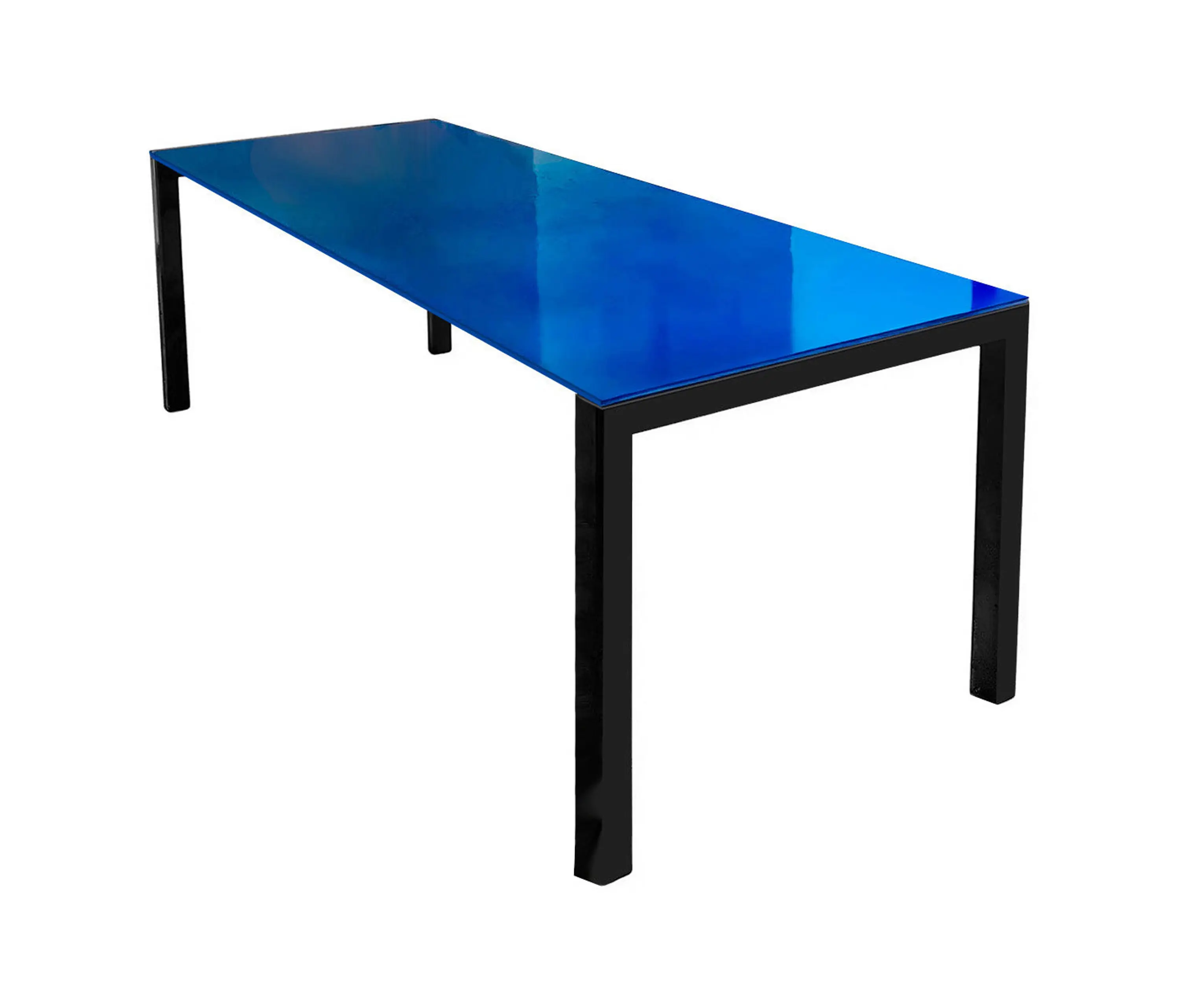 moanne - Anhelo Dining Table Blue Gloss Lacquer
