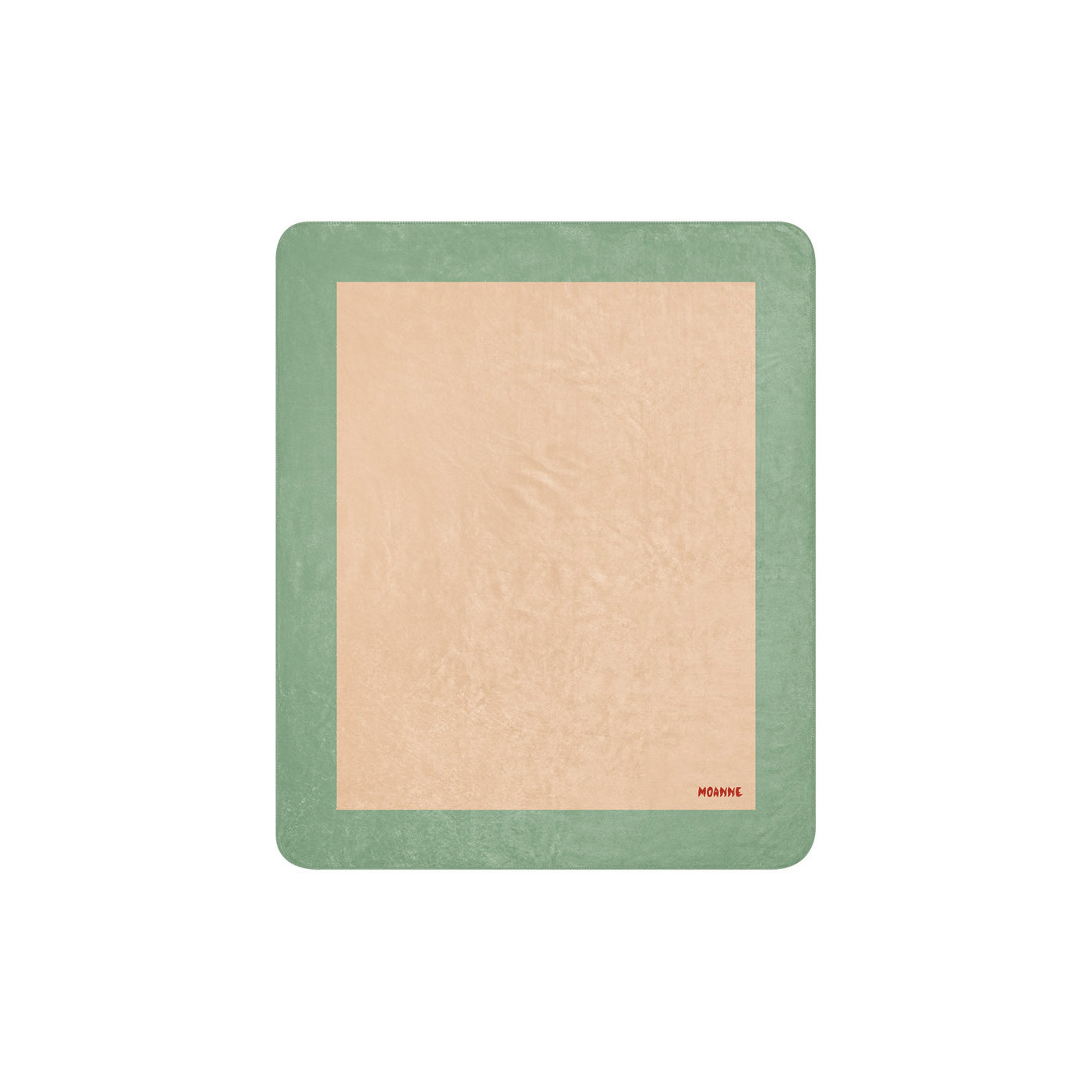 Boreal Blanket Aquamarine/Beige Framed